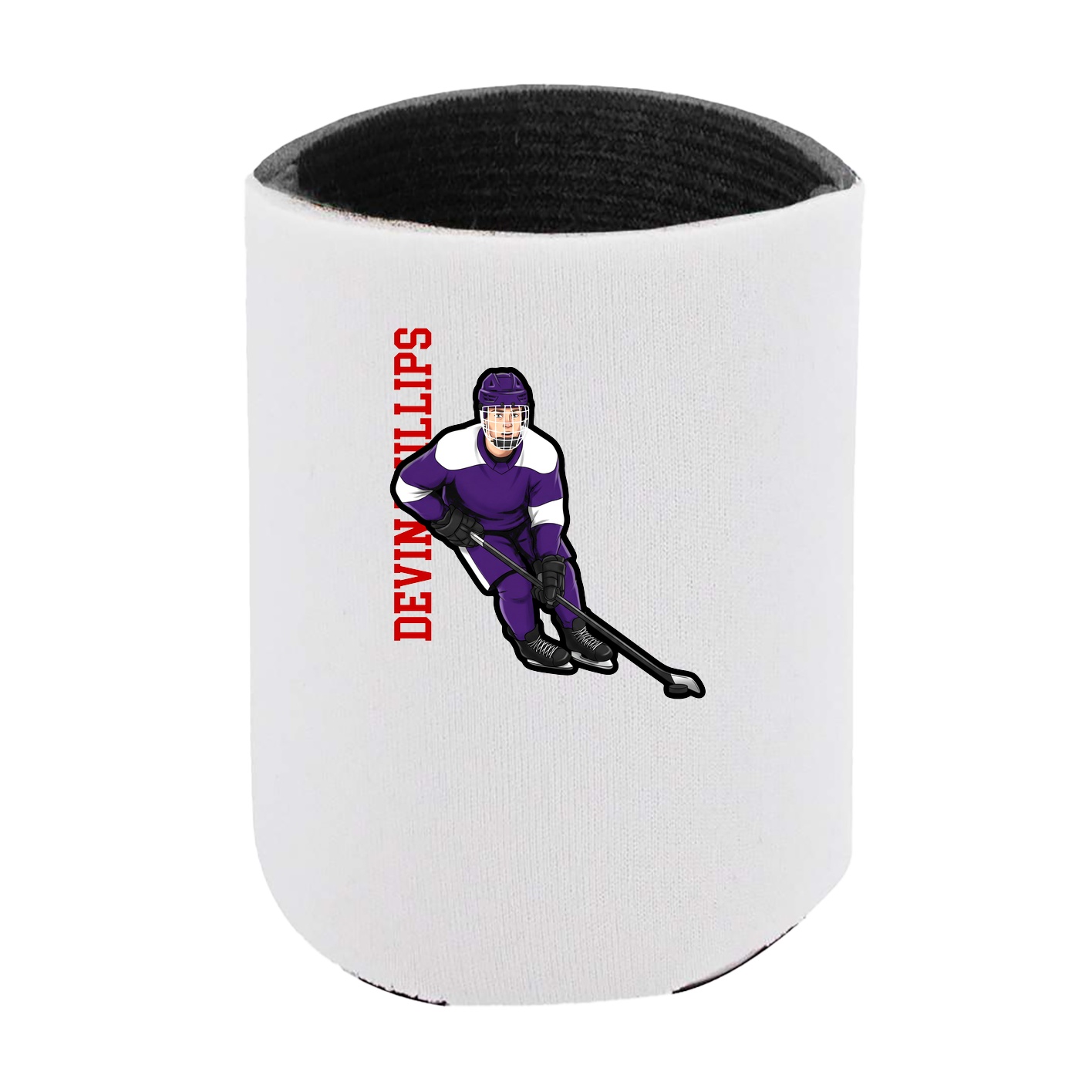 Can Holder — Name Vertical in White