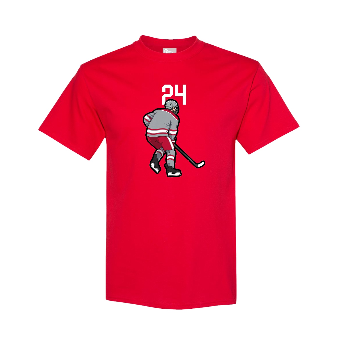 Youth Tee — Number Top in Red