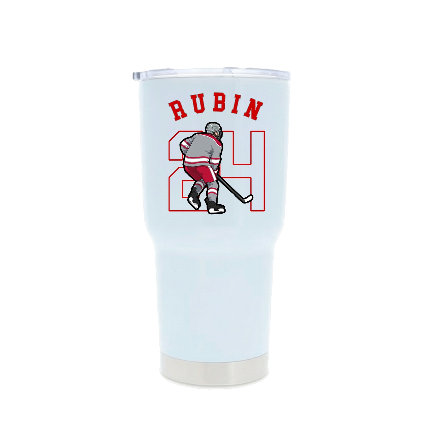 30oz Stainless Steel Tumbler — Shirsey Arch in White