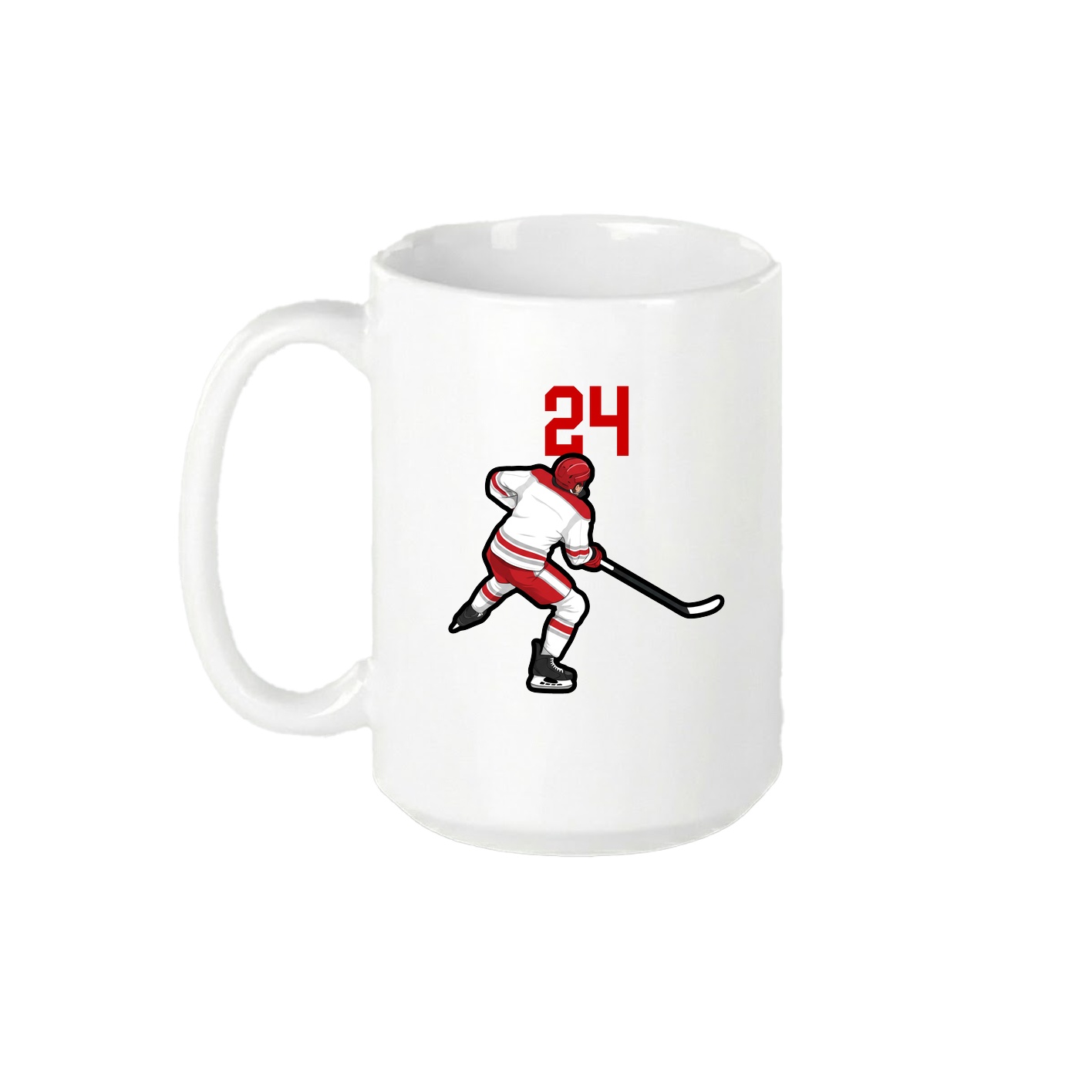 15oz Coffee Mug — Number Top in White