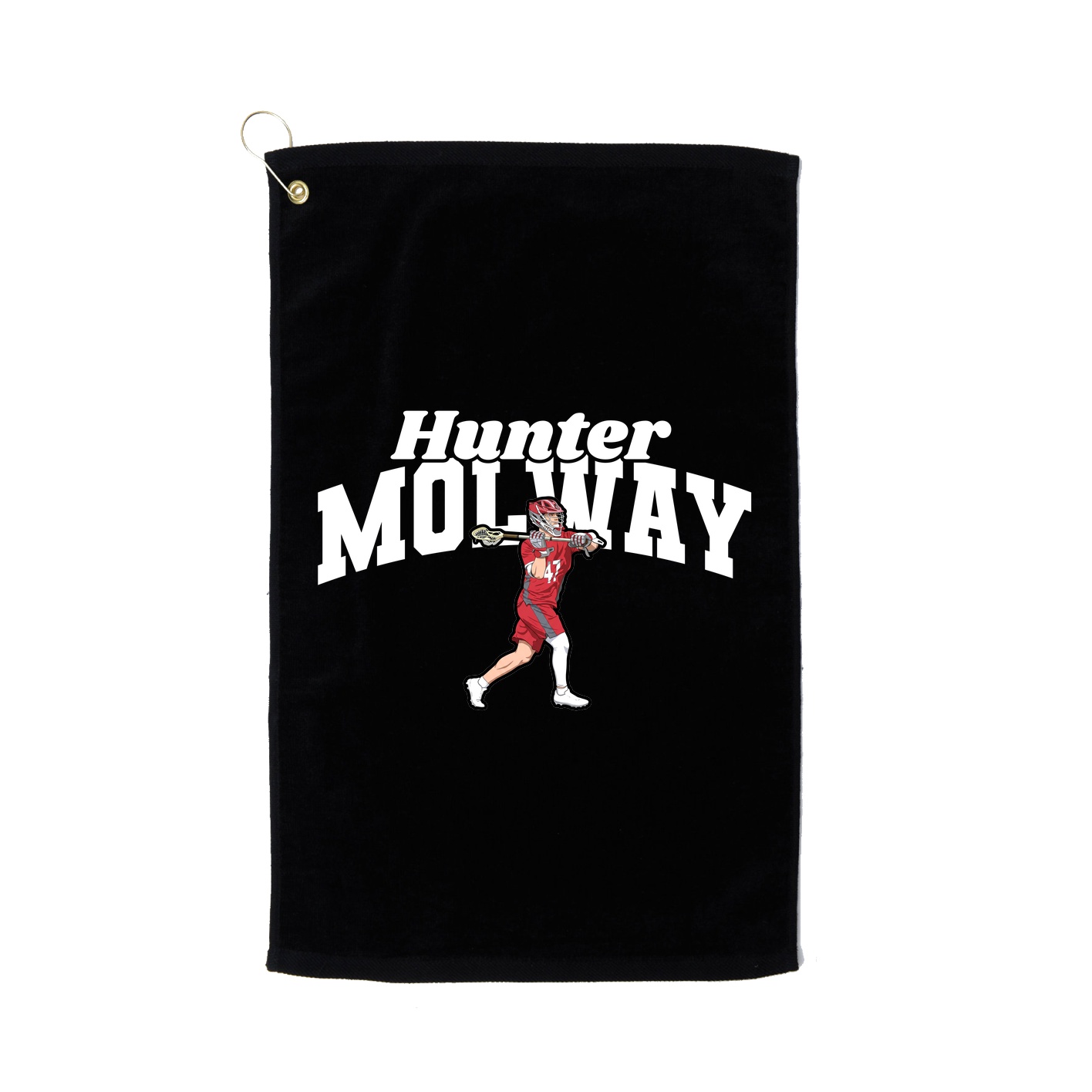 Golf Towel — Signature Arch in Black