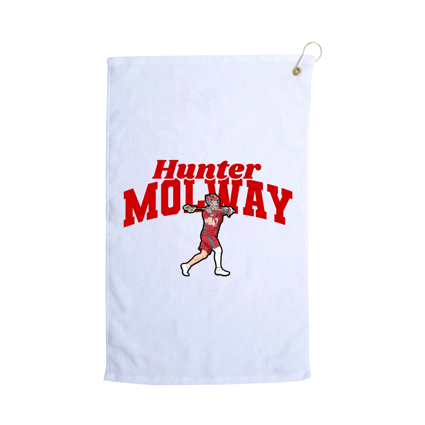 Golf Towel — Signature Arch in White