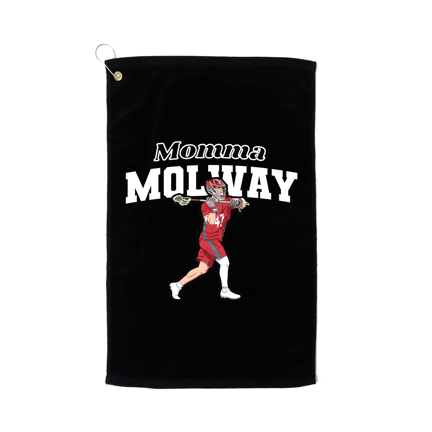 Golf Towel — Mothers Day Block in Black