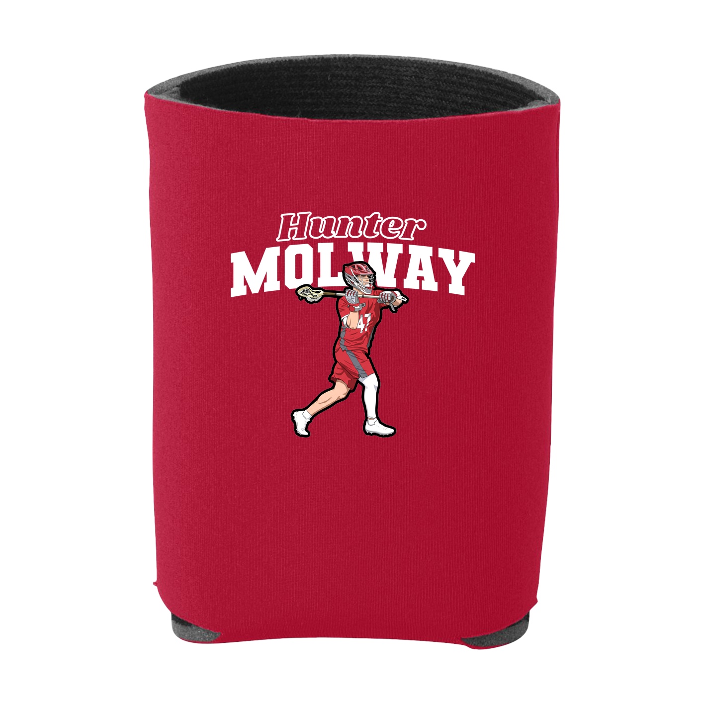 Can Holder — Name Arch in Red