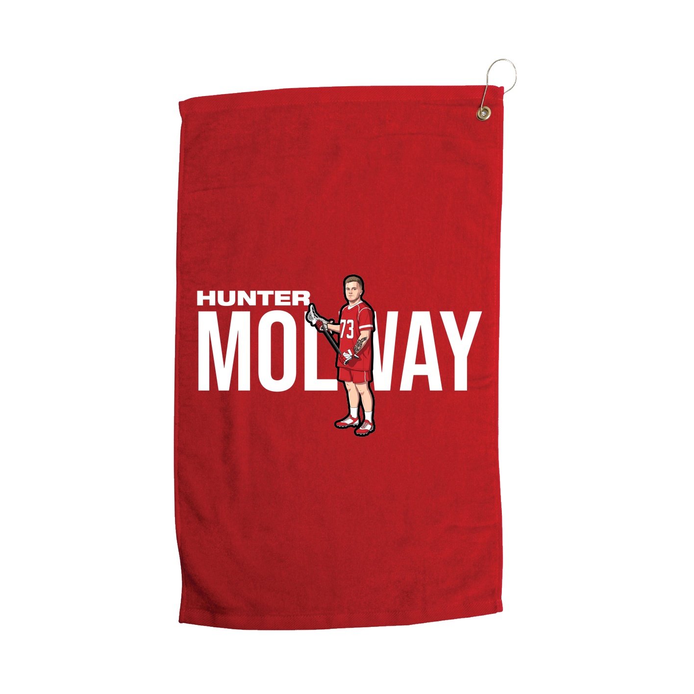 Golf Towel — Player Name in Red