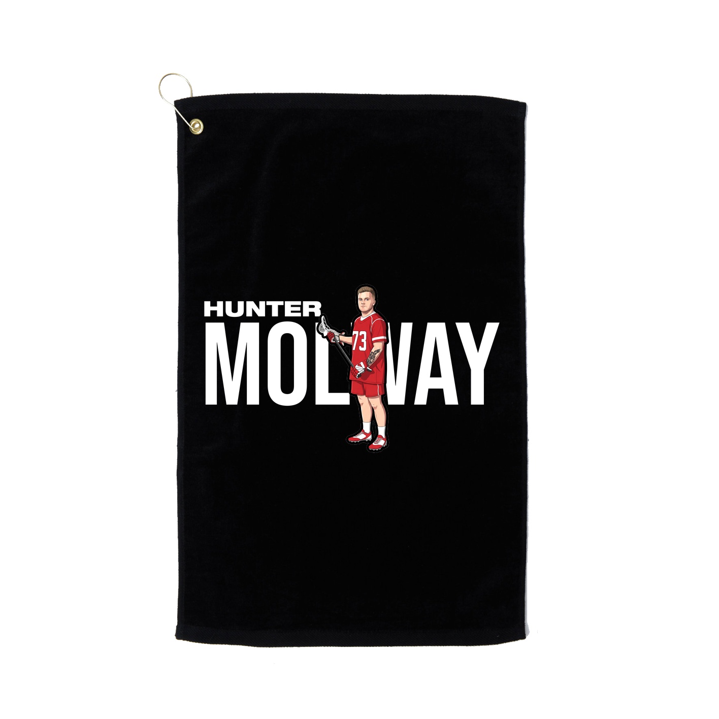 Golf Towel — Player Name in Black