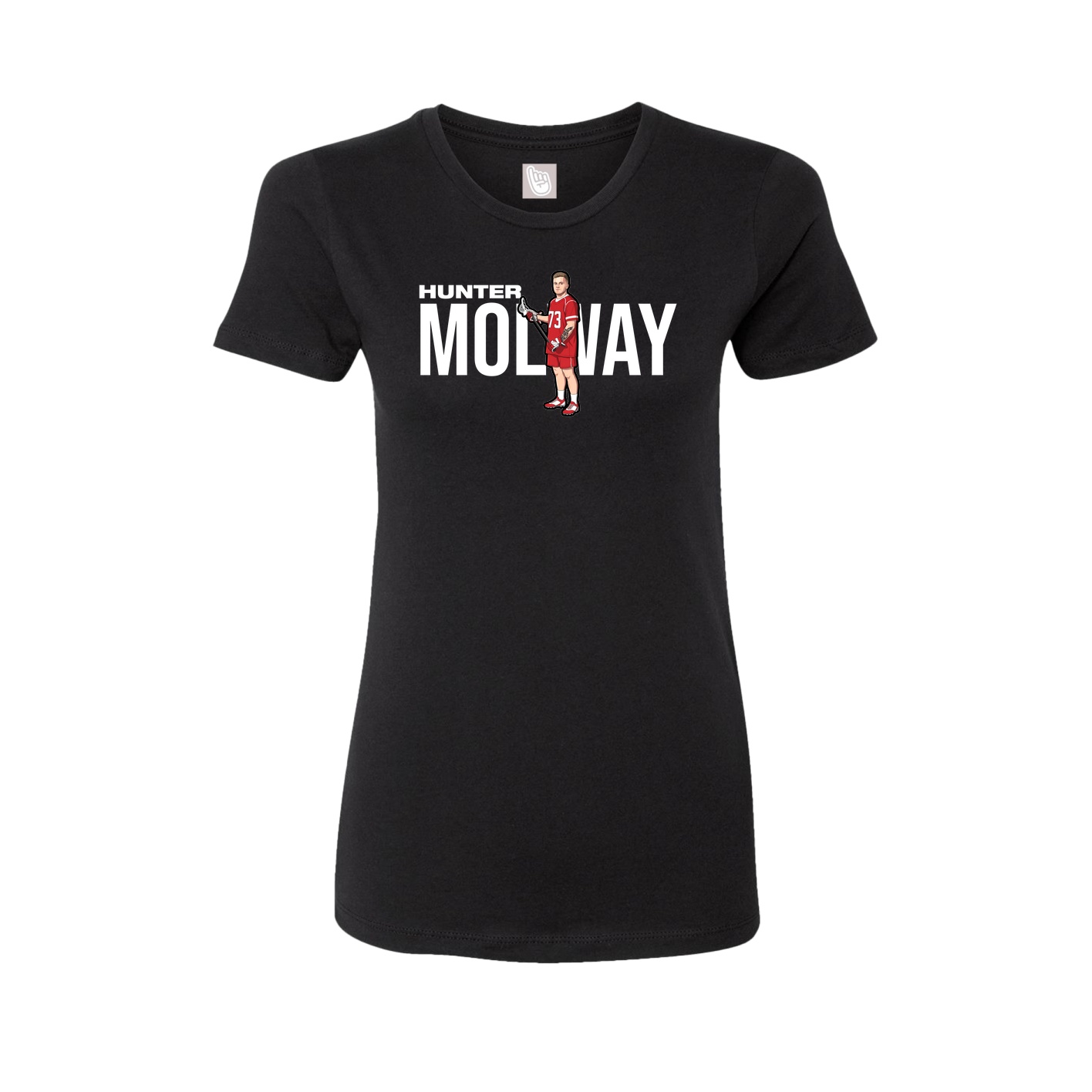 Womens Tee — Player Name in Black