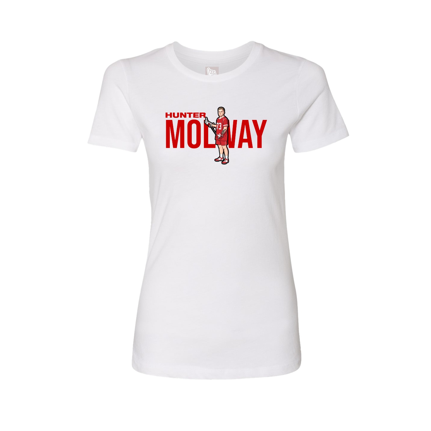 Womens Tee — Player Name in White