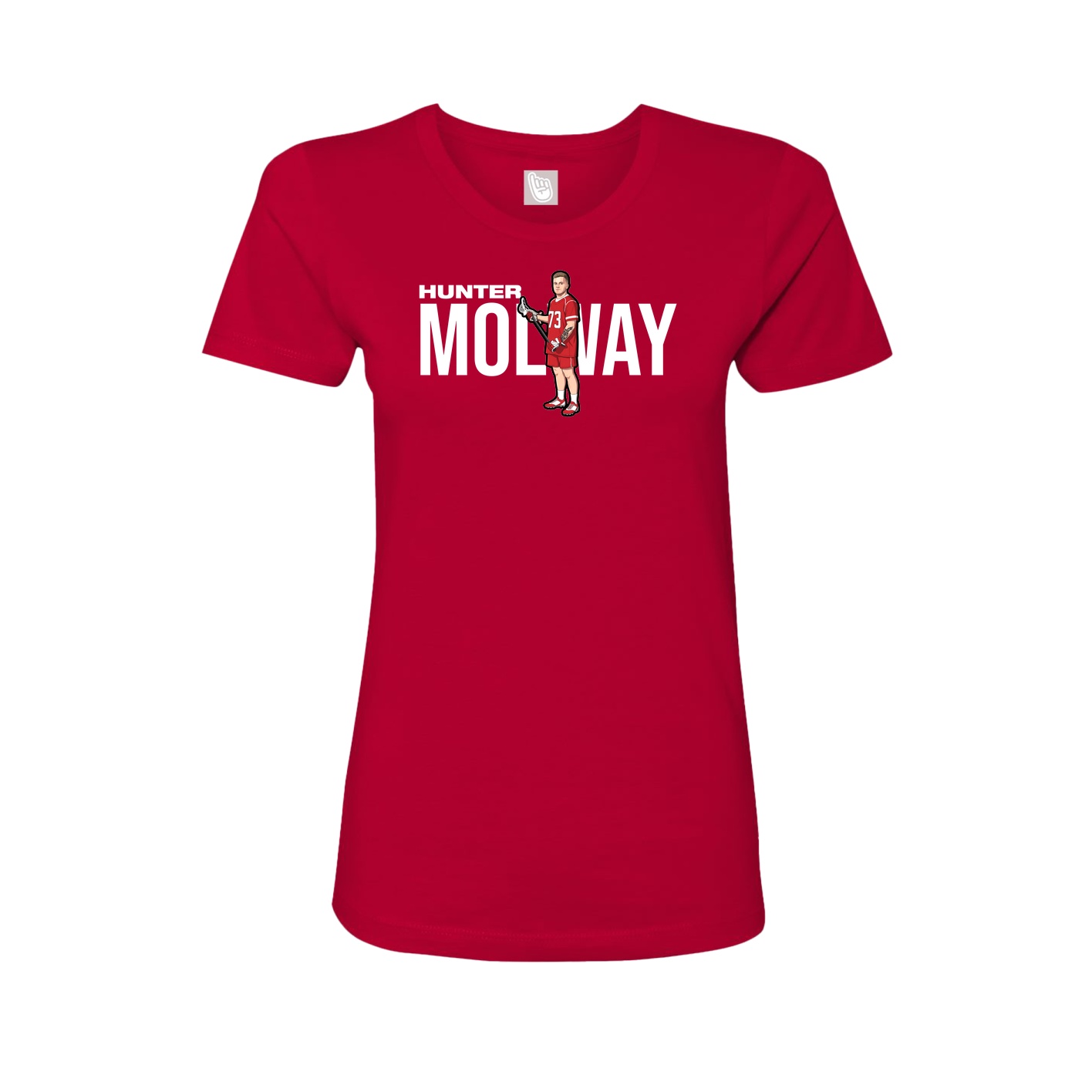 Womens Tee — Player Name in Red