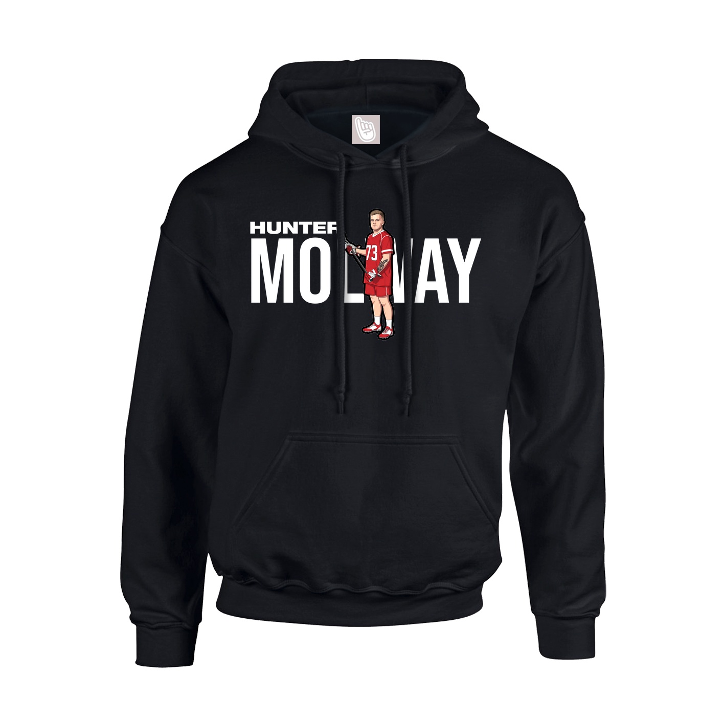Youth Hoodie — Player Name in Black