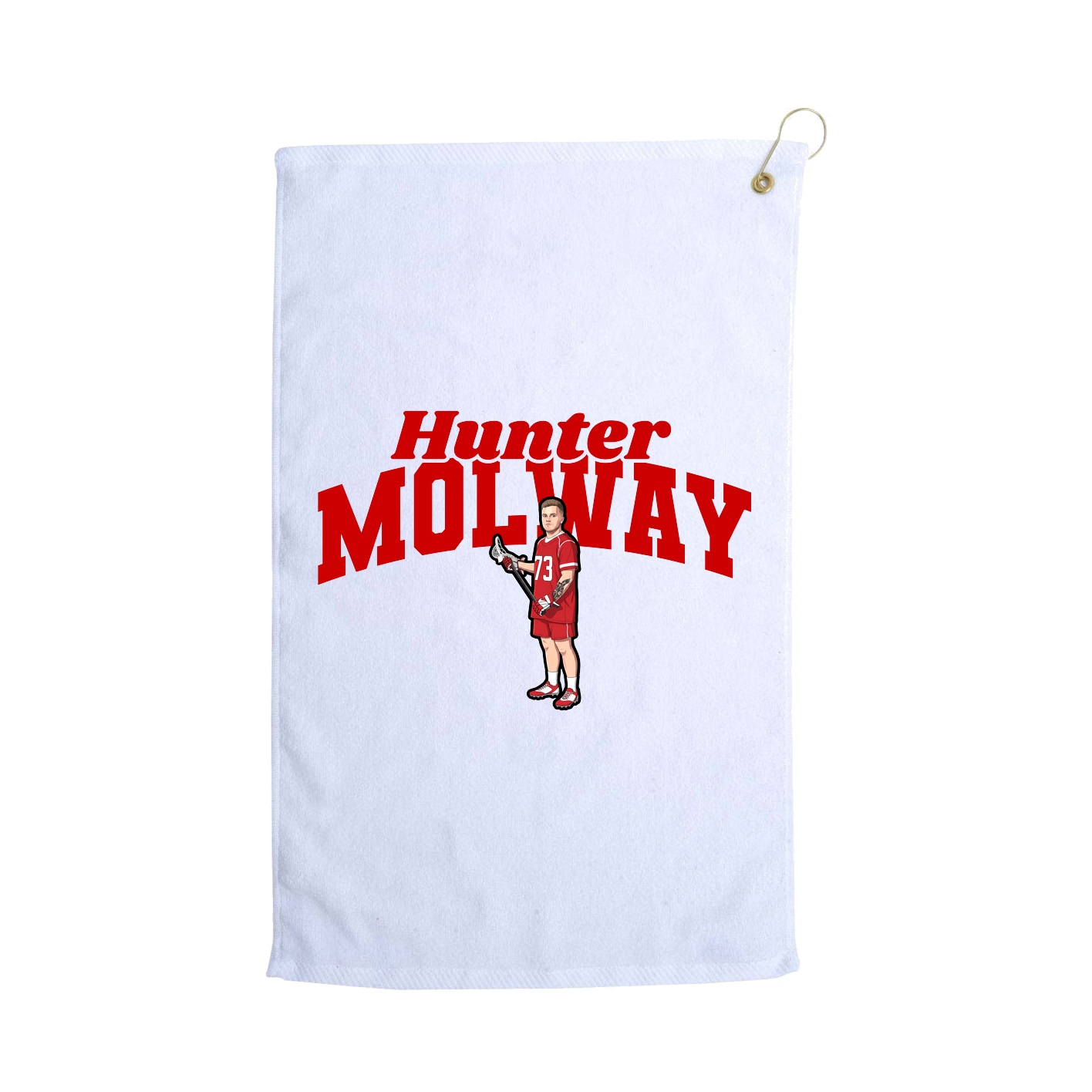 Golf Towel — Signature Arch in White