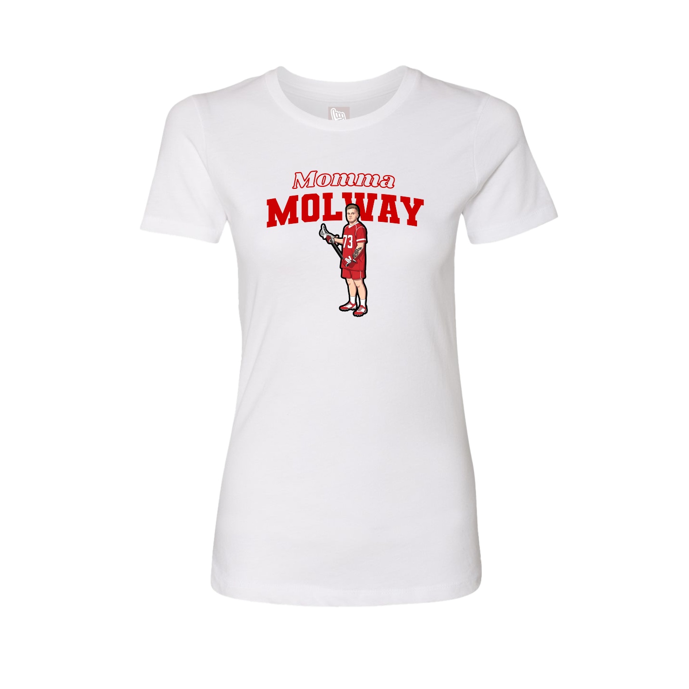 Womens Tee — Mothers Day Block in White