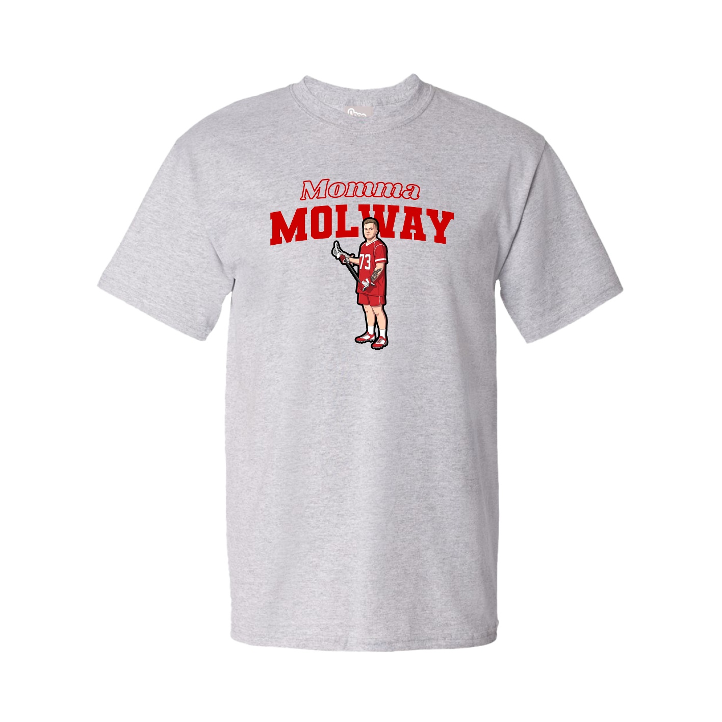 Youth Tee — Mothers Day Block in Grey