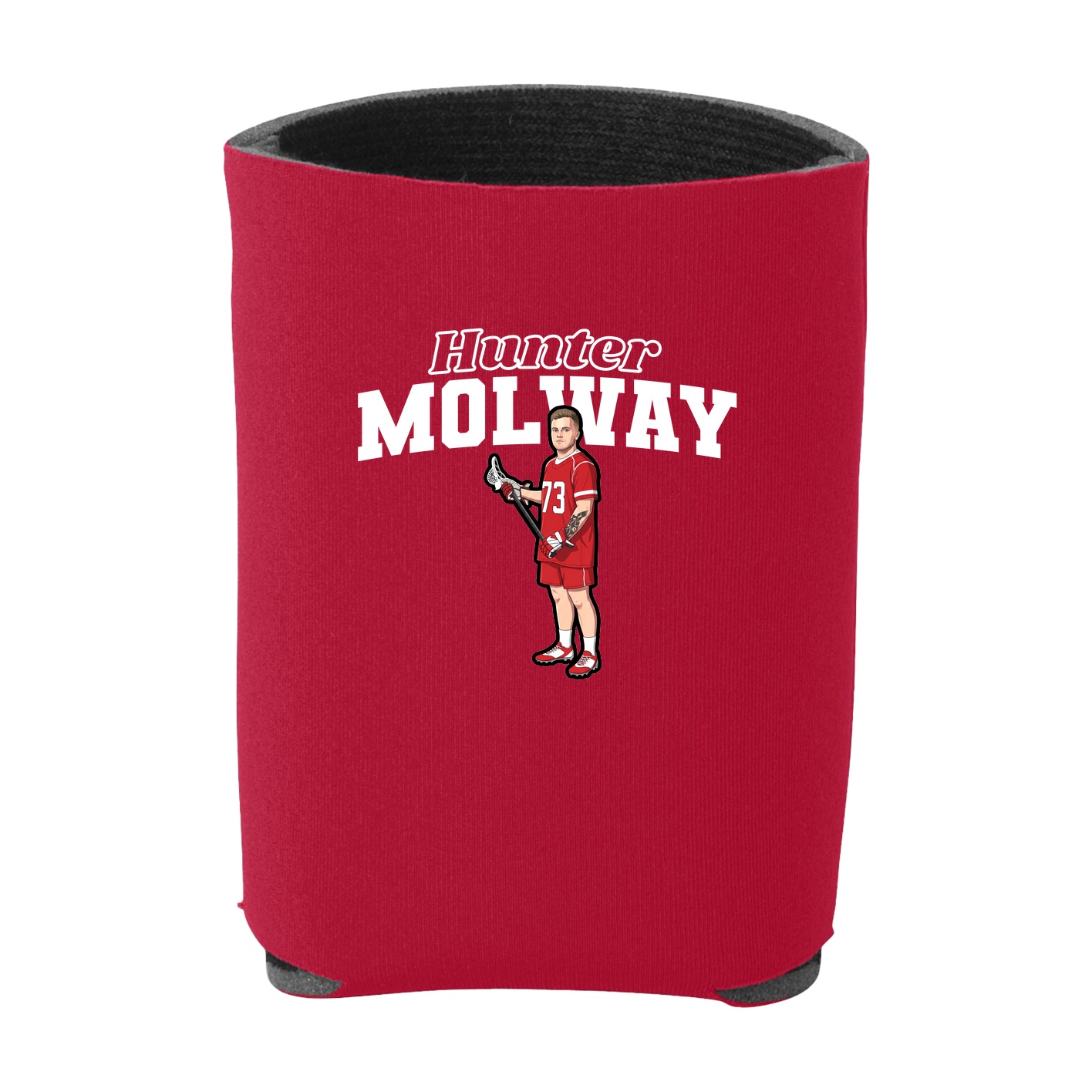 Can Holder — Name Arch in Red