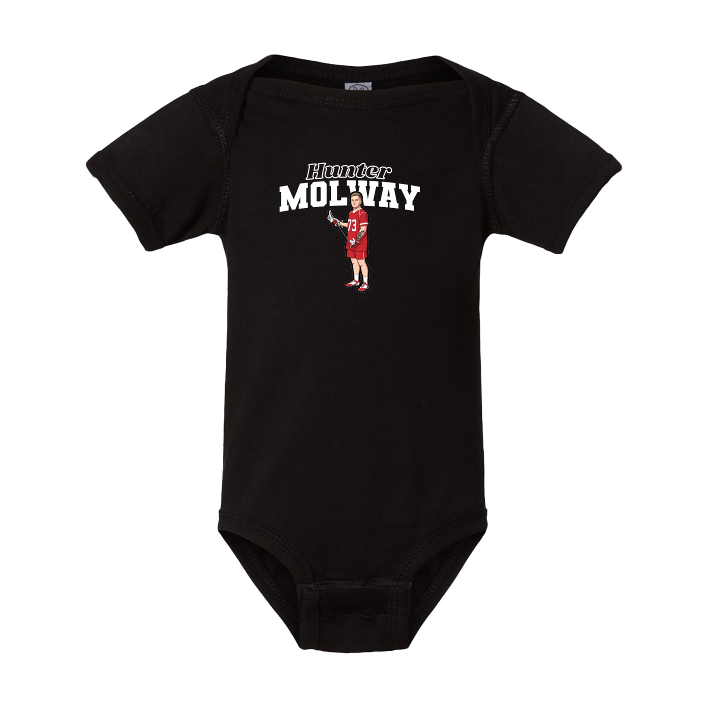 Baby Onesie — Name Arch in Black