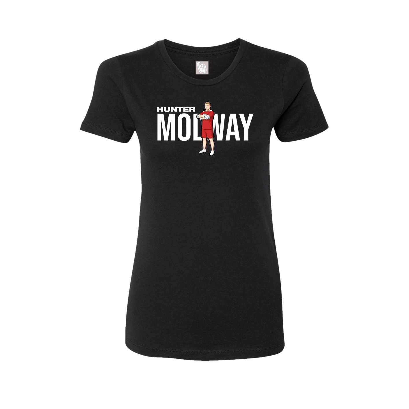 Womens Tee — Player Name in Black