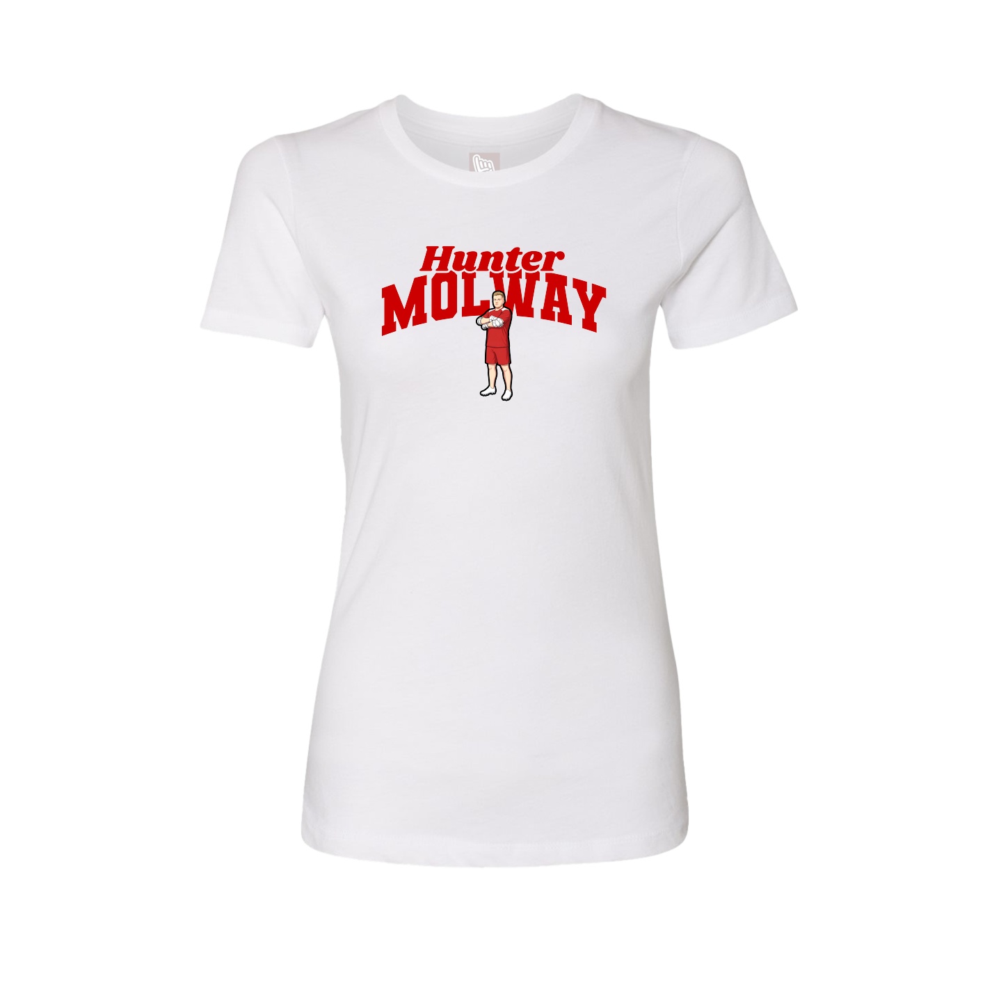 Womens Tee — Signature Arch in White