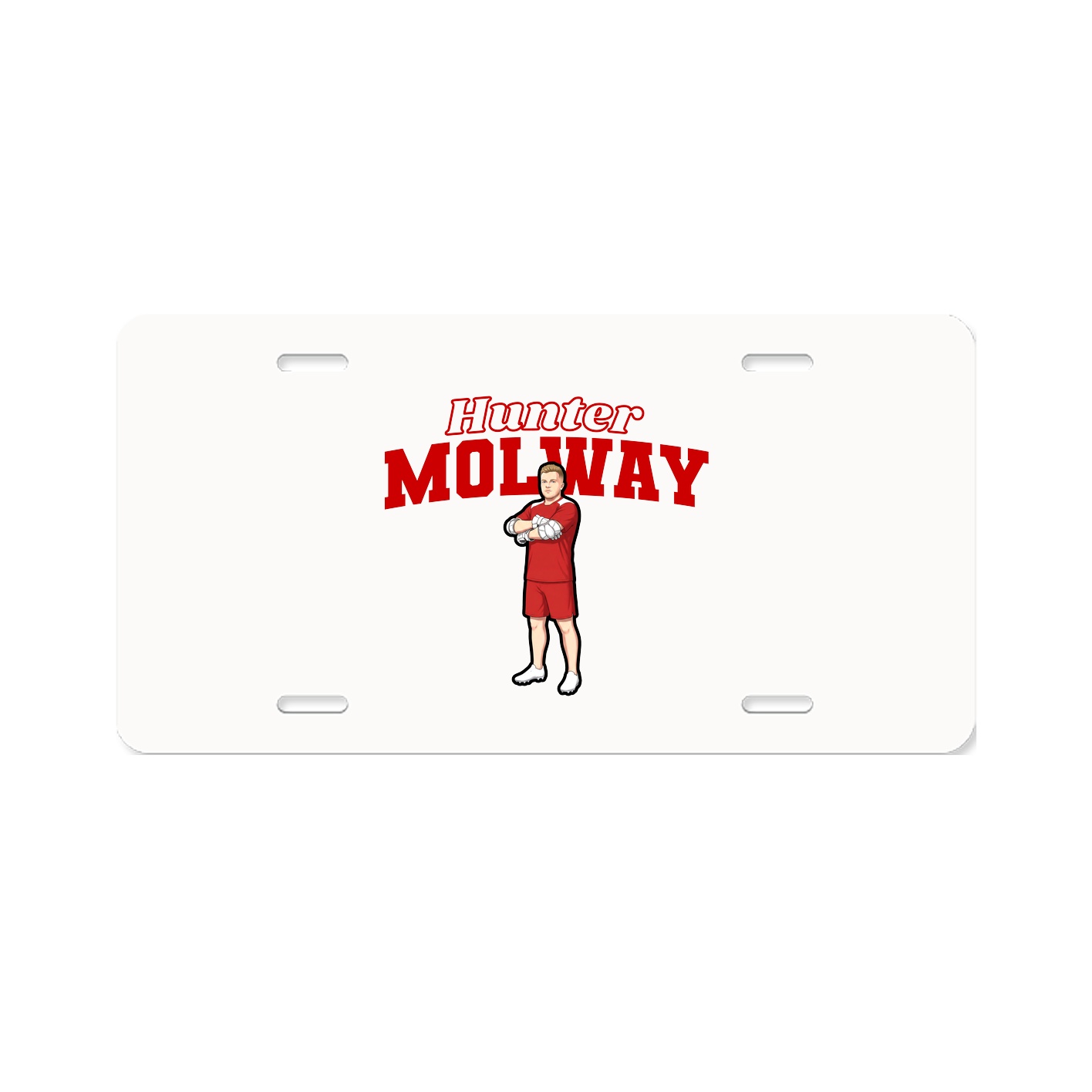 License Plate — Name Arch in Classic