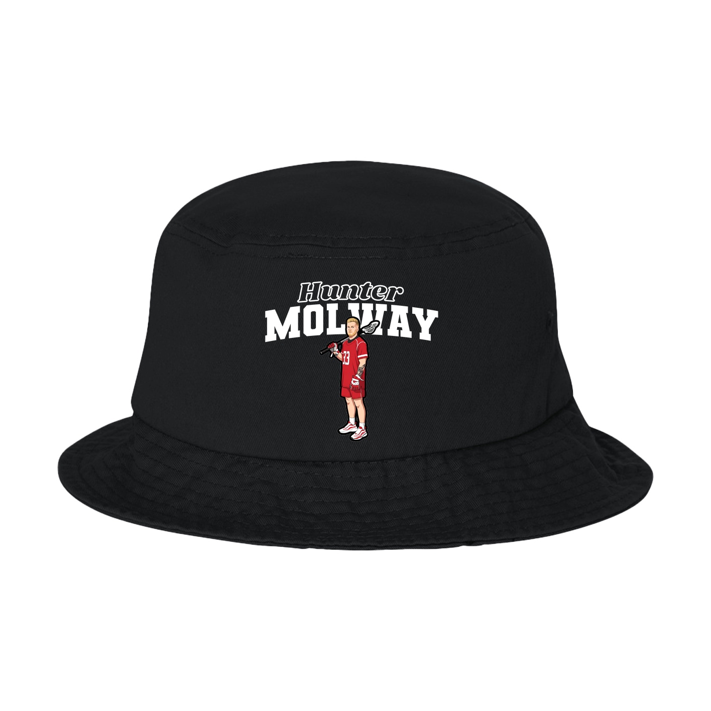 Bucket Cap — Name Arch in Black
