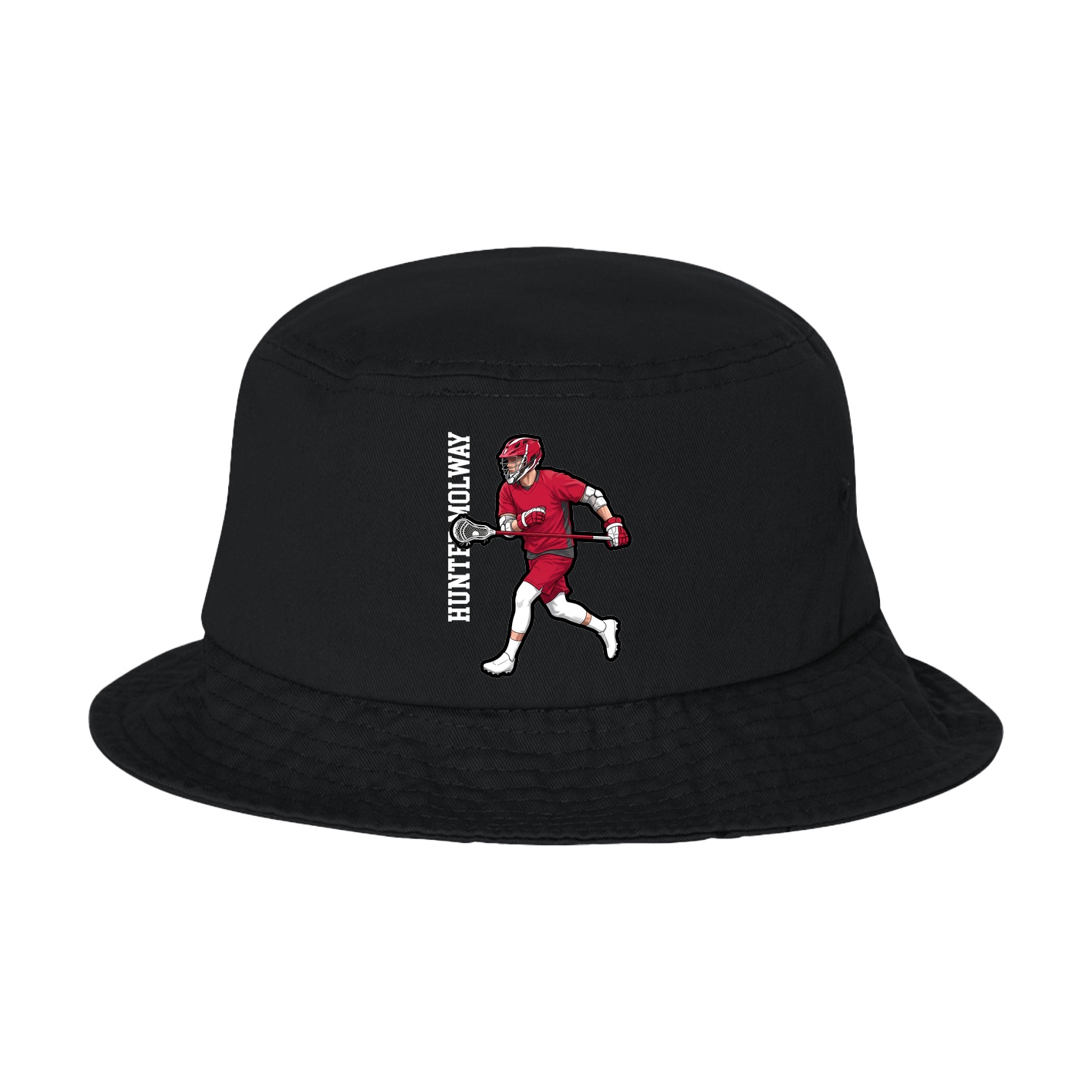 Bucket Cap — Name Vertical in Black