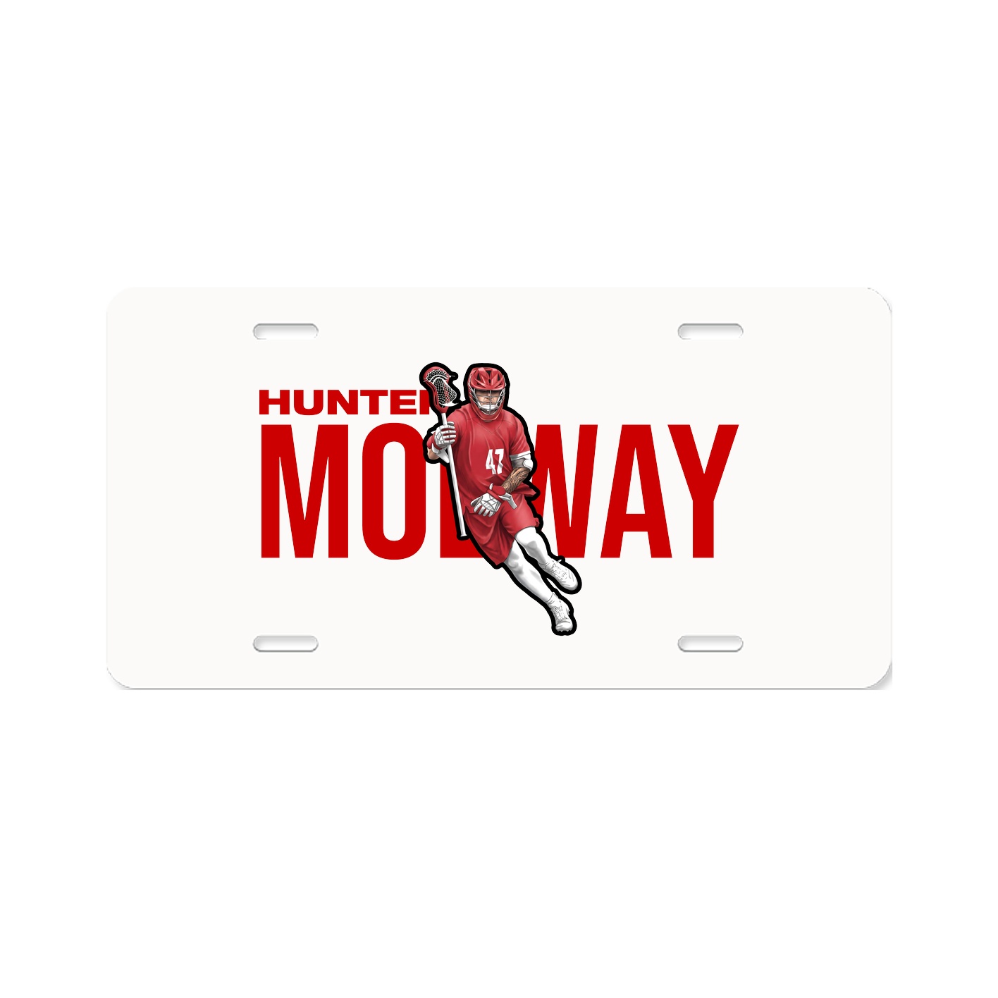 License Plate — Player Name in Classic