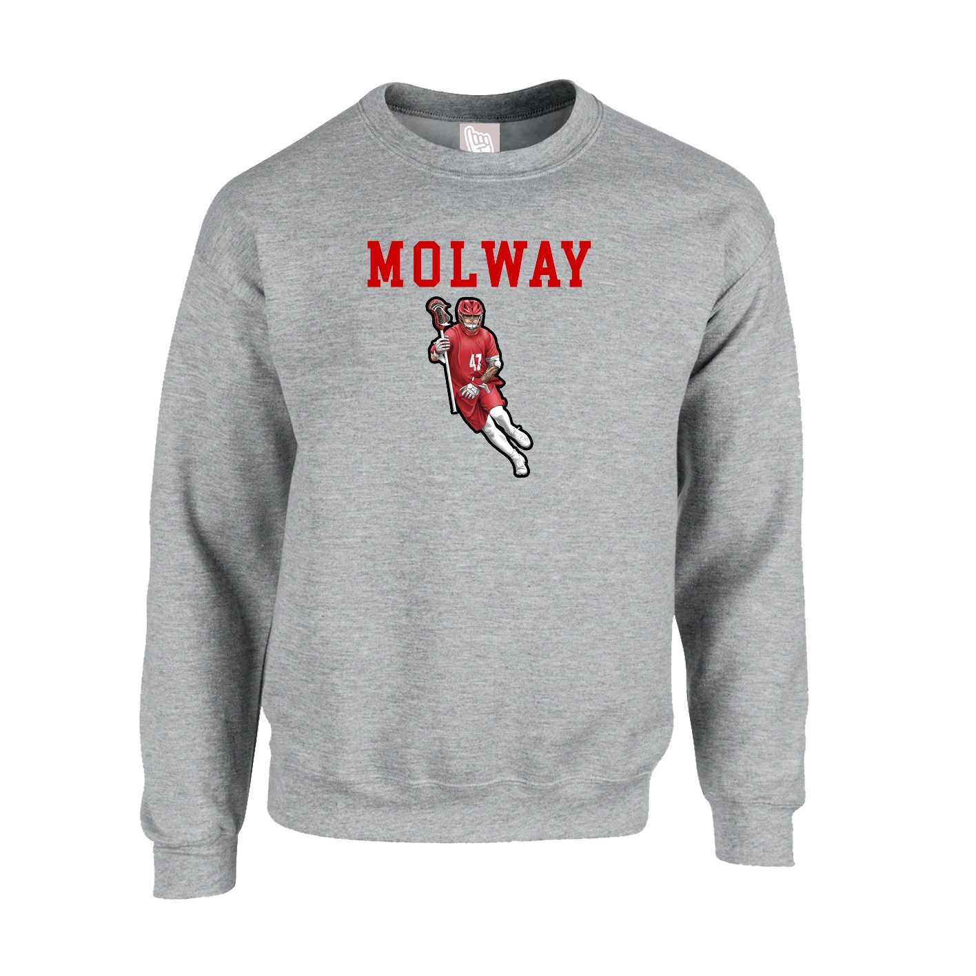 Fleece Crew — Shirsey in Grey