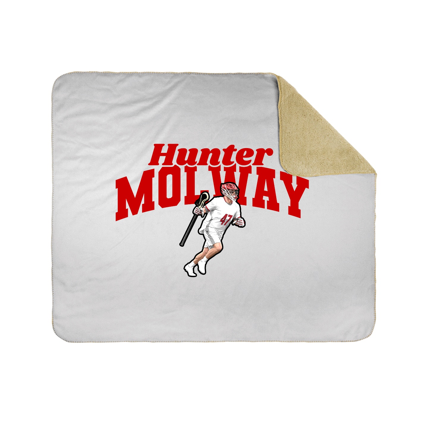 Throw Blanket — Signature Arch in White
