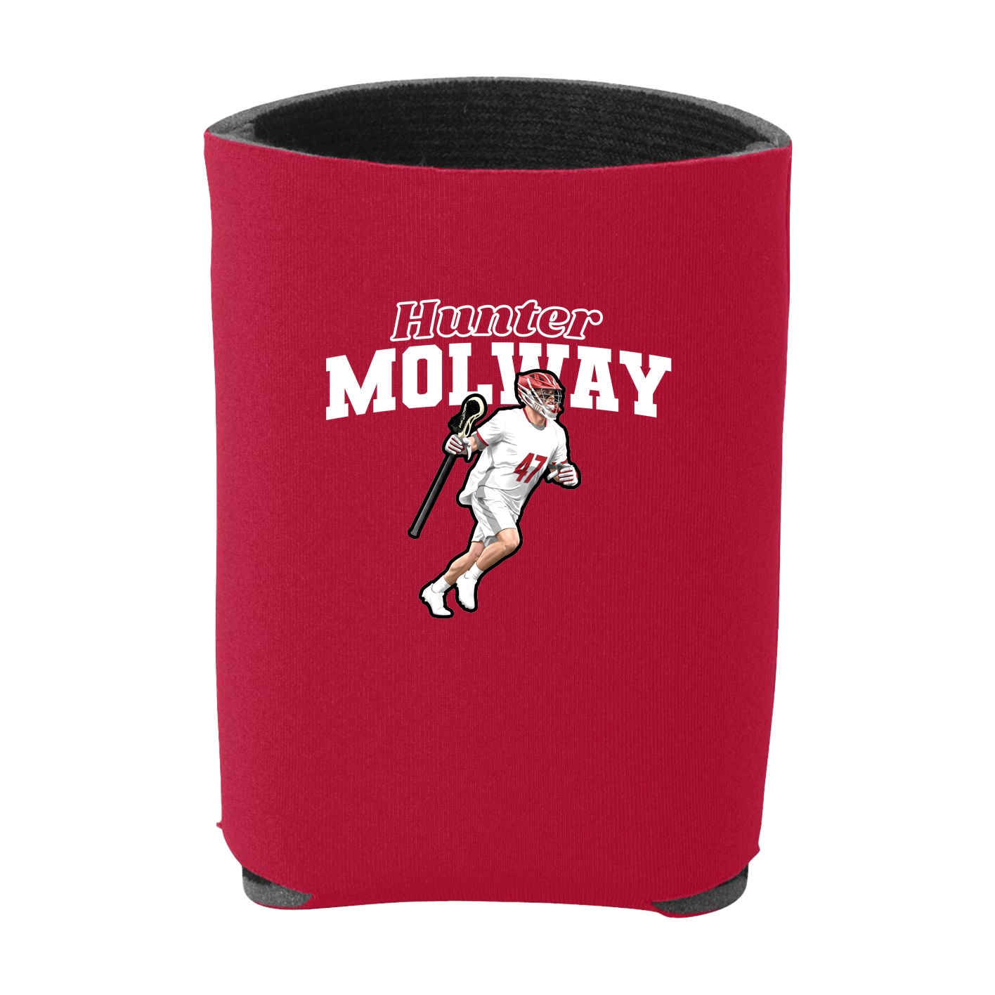 Can Holder — Name Arch in Red