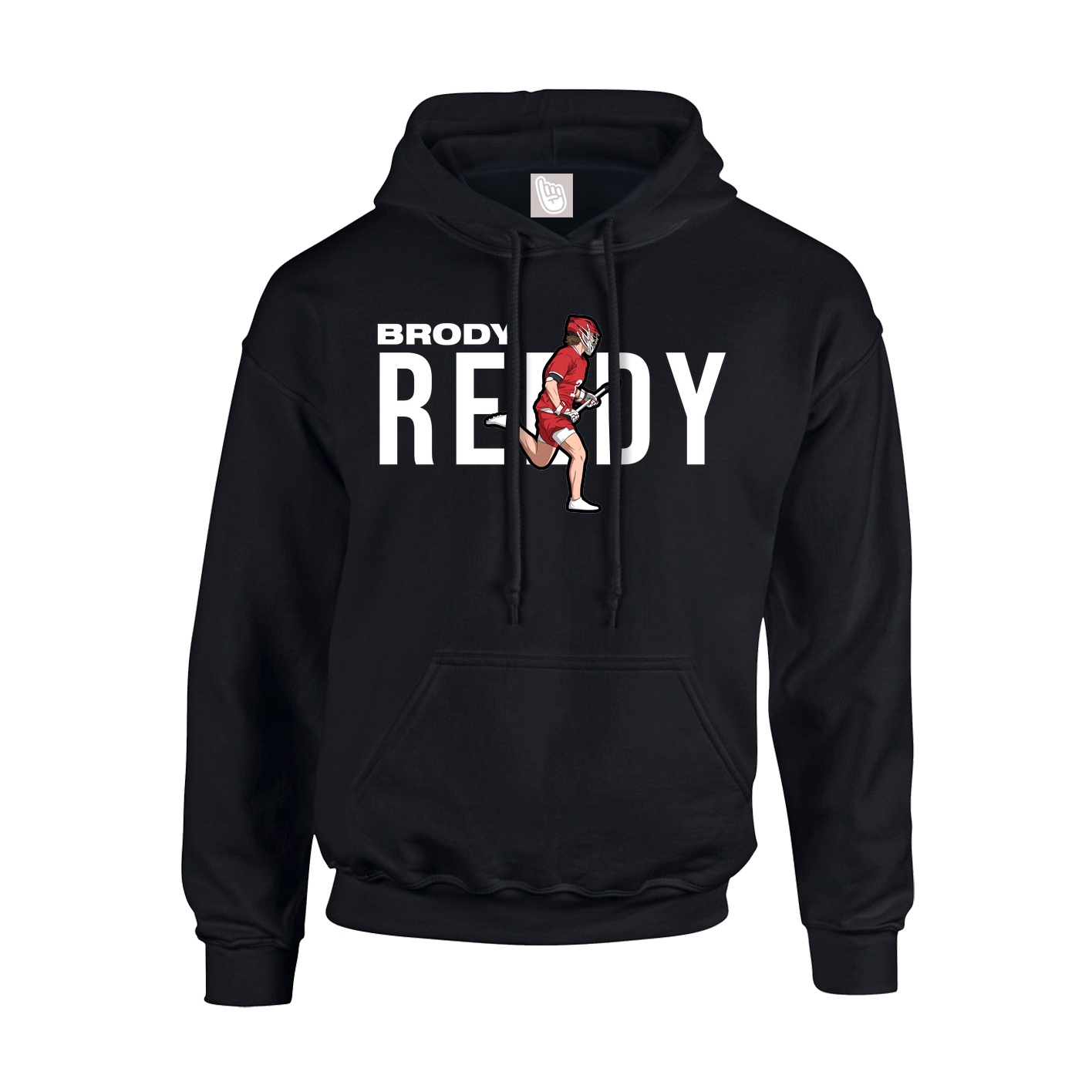 Hoodie — Player Name in Black
