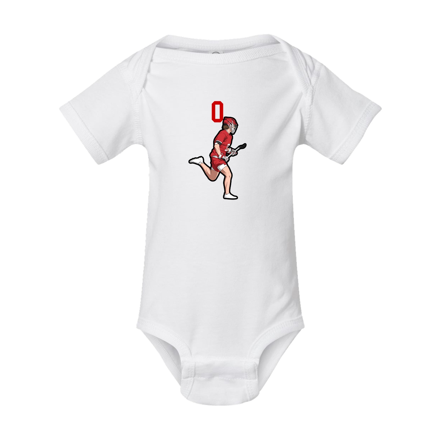 Baby Onesie — Number Top in White