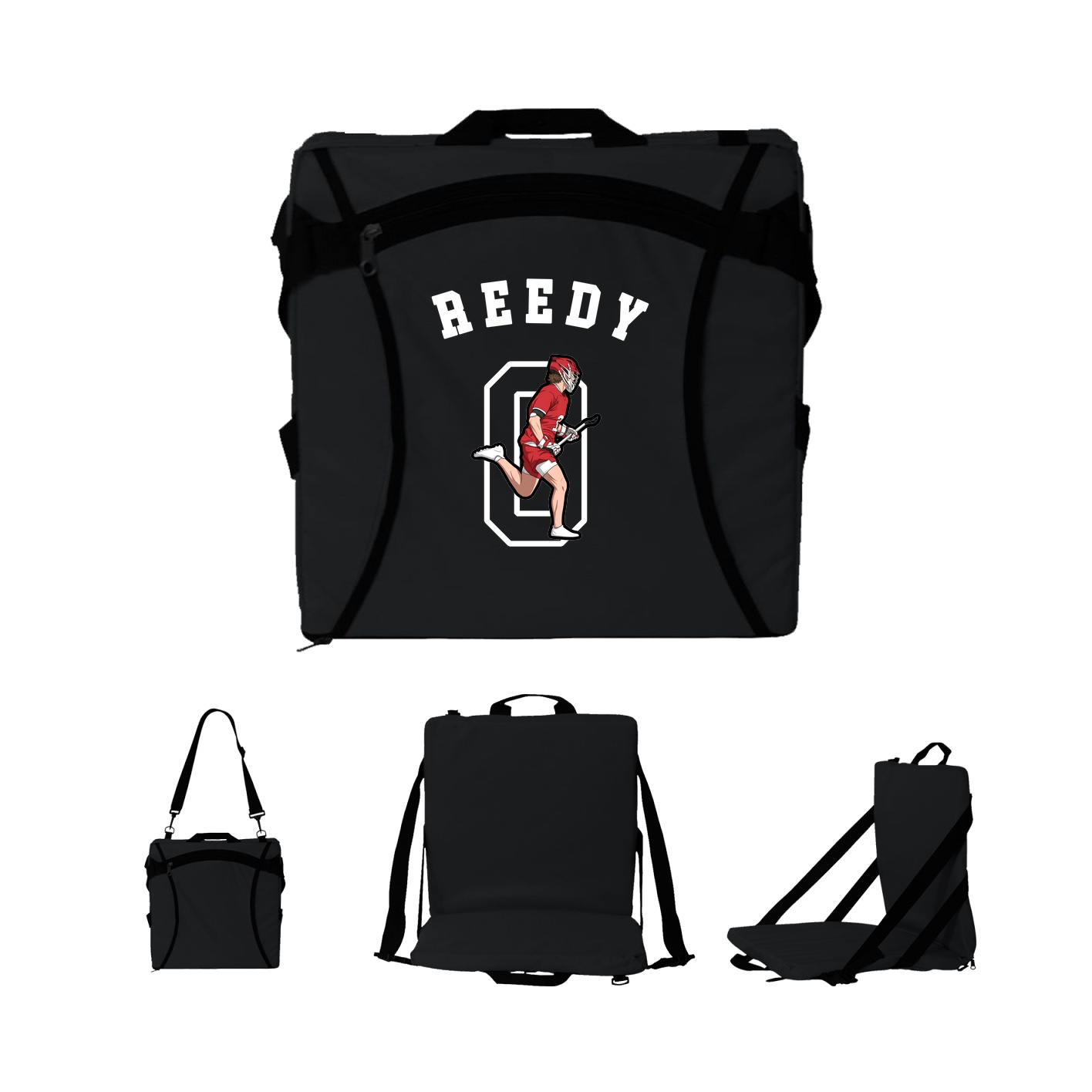 Folding Stadium Seat — Shirsey Arch in Black