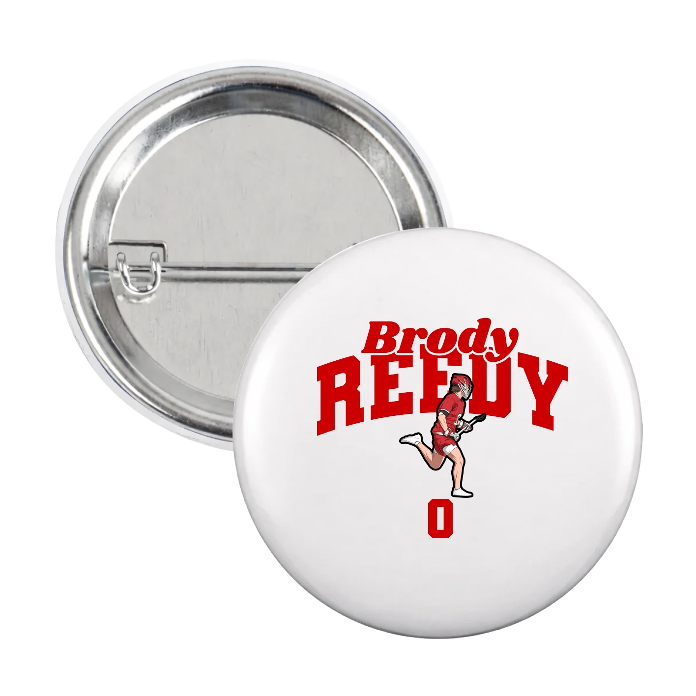 Game Day Button — Signature Arch in White