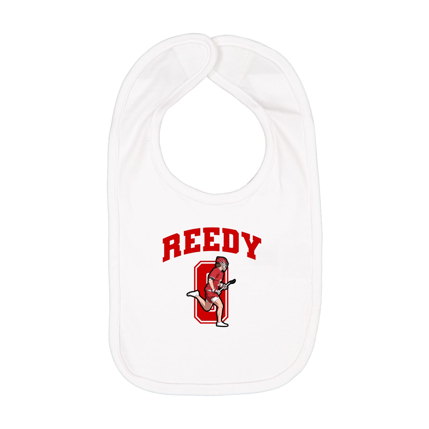 Infant Bib — Number in White