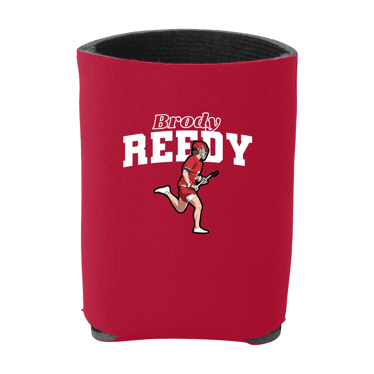 Can Holder — Name Arch in Red