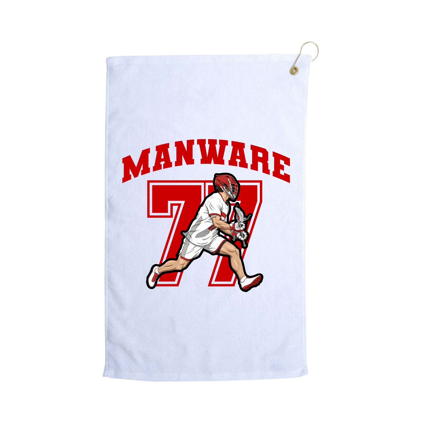 Golf Towel — Number in White