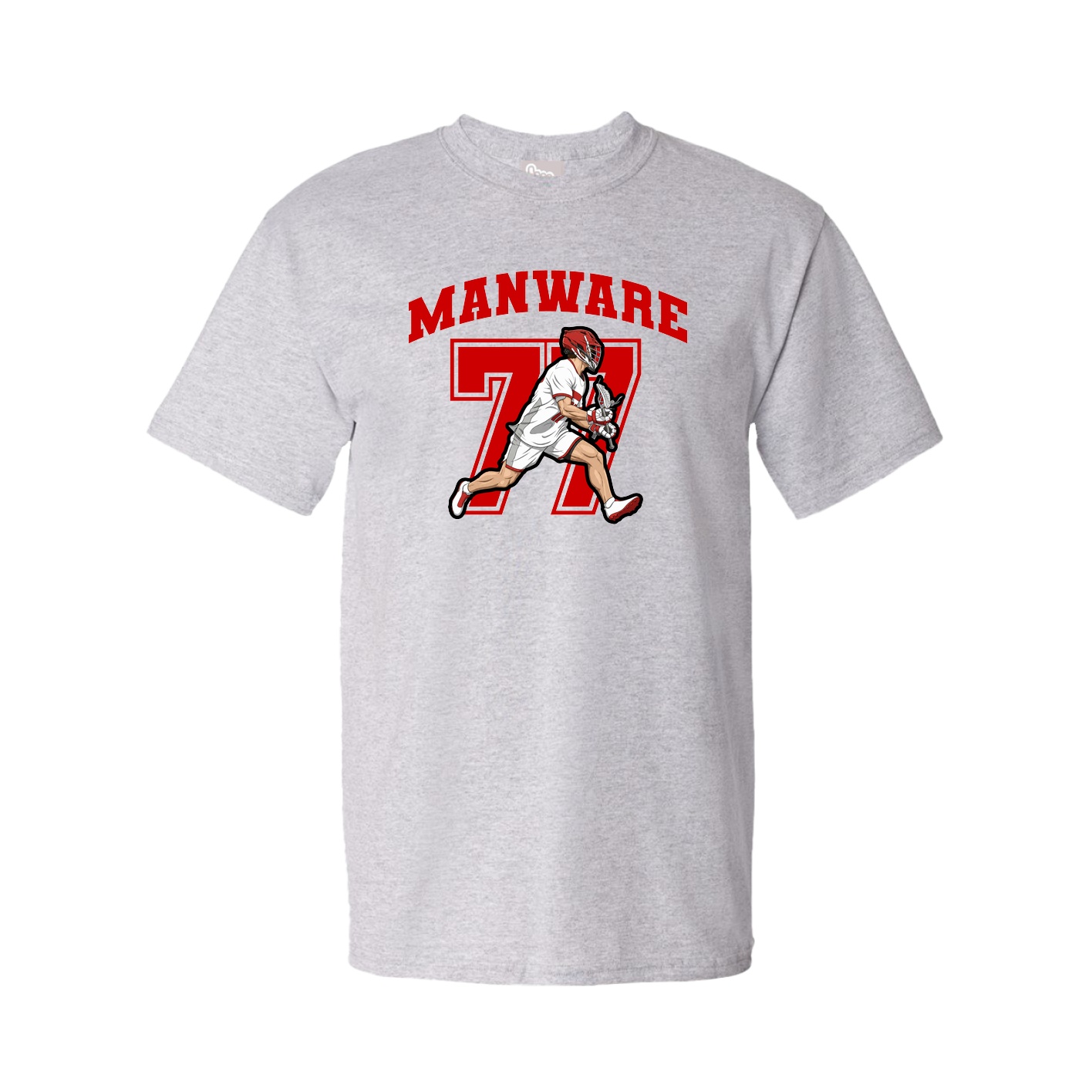 Youth Tee — Number in Grey