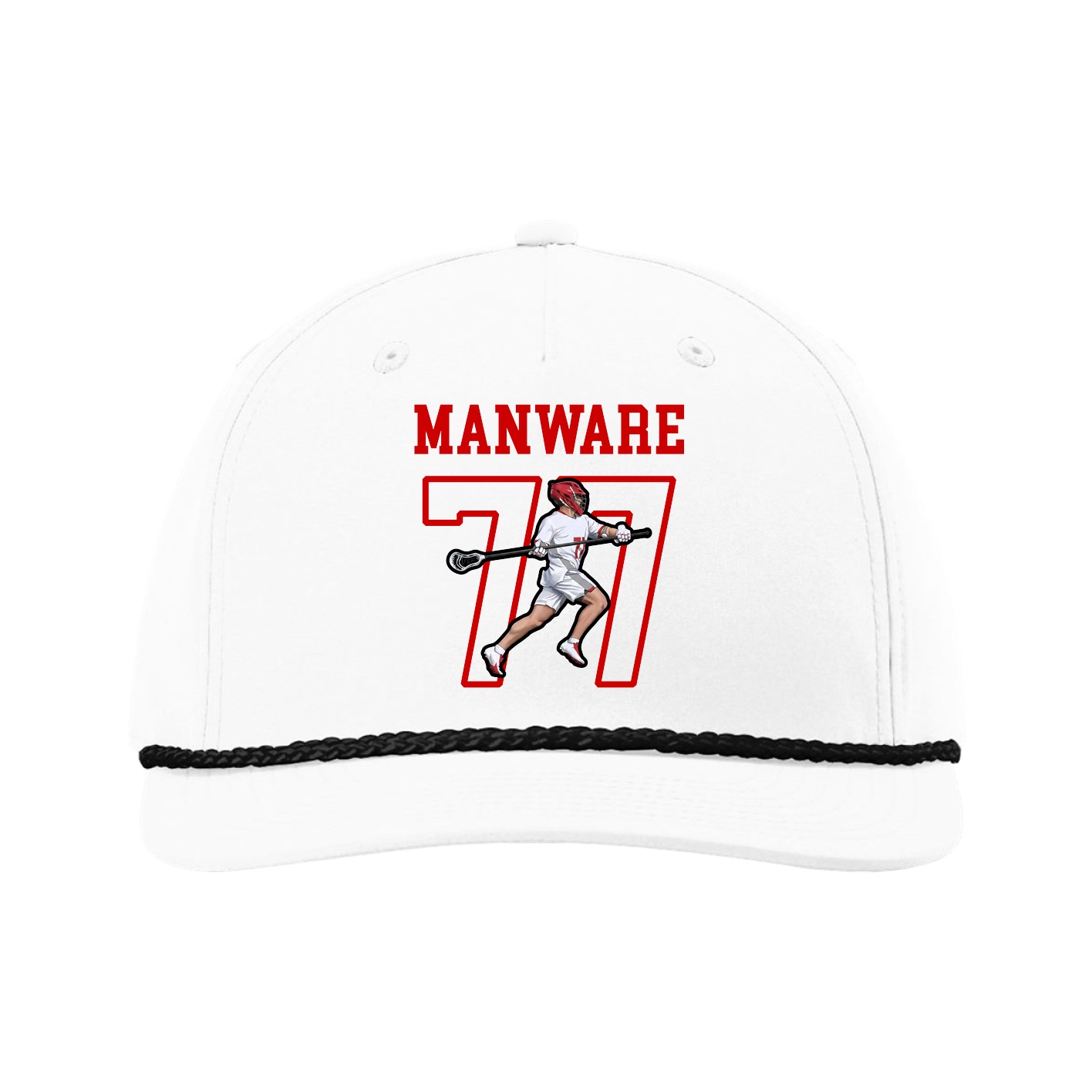 Five-Panel Classic Rope Cap — Shirsey in White