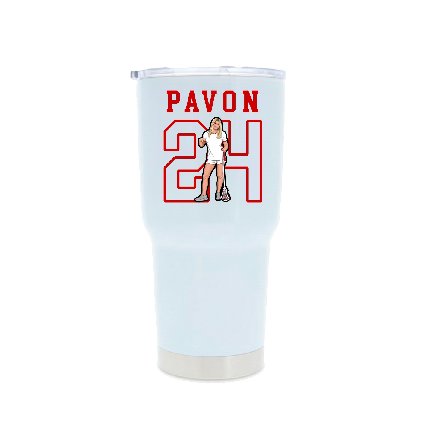 30oz Stainless Steel Tumbler — Shirsey in White