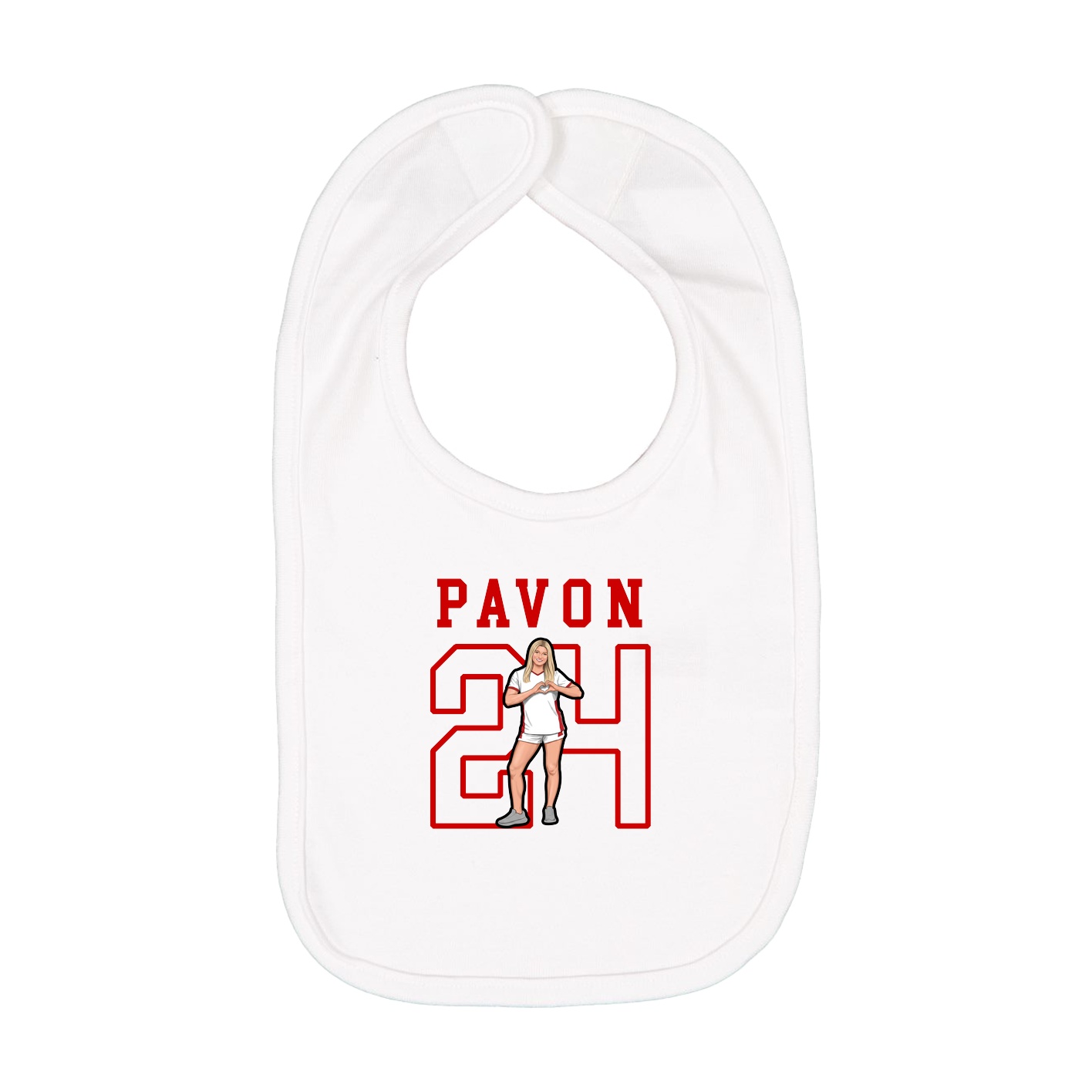 Infant Bib — Shirsey in White