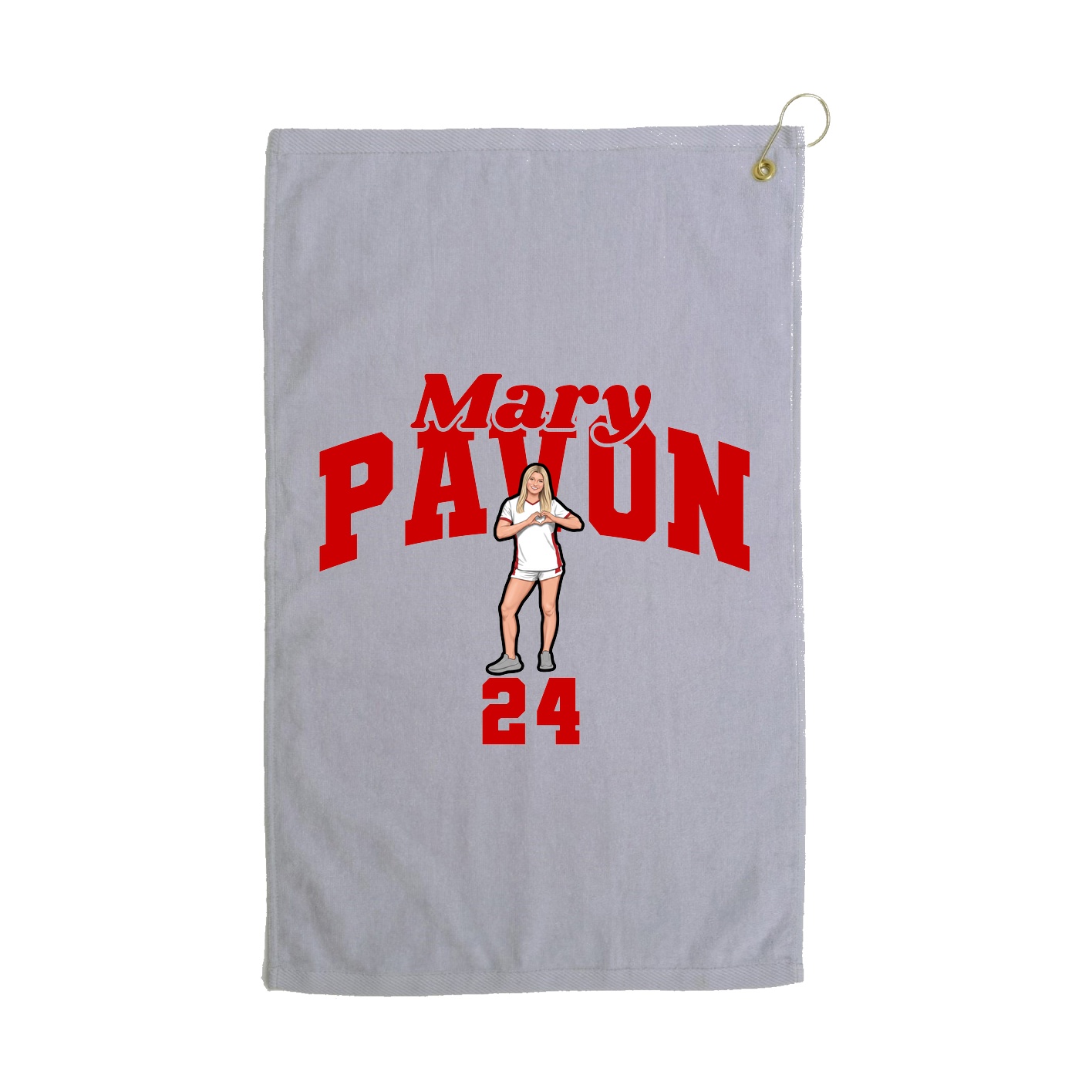Golf Towel — Signature Arch in Grey