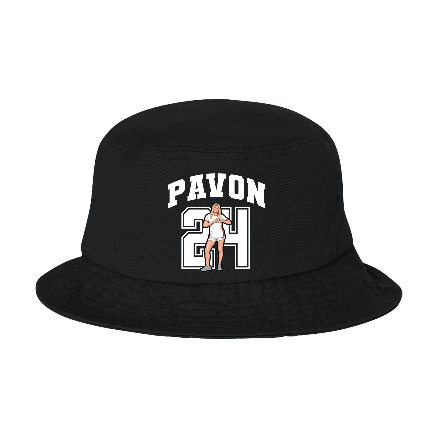 Bucket Cap — Number in Black