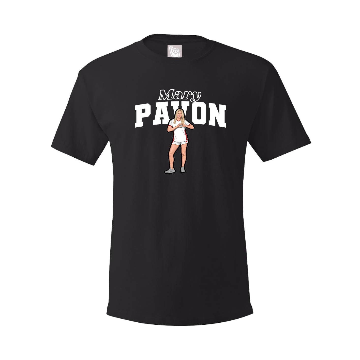 Youth Tee — Name Arch in Black