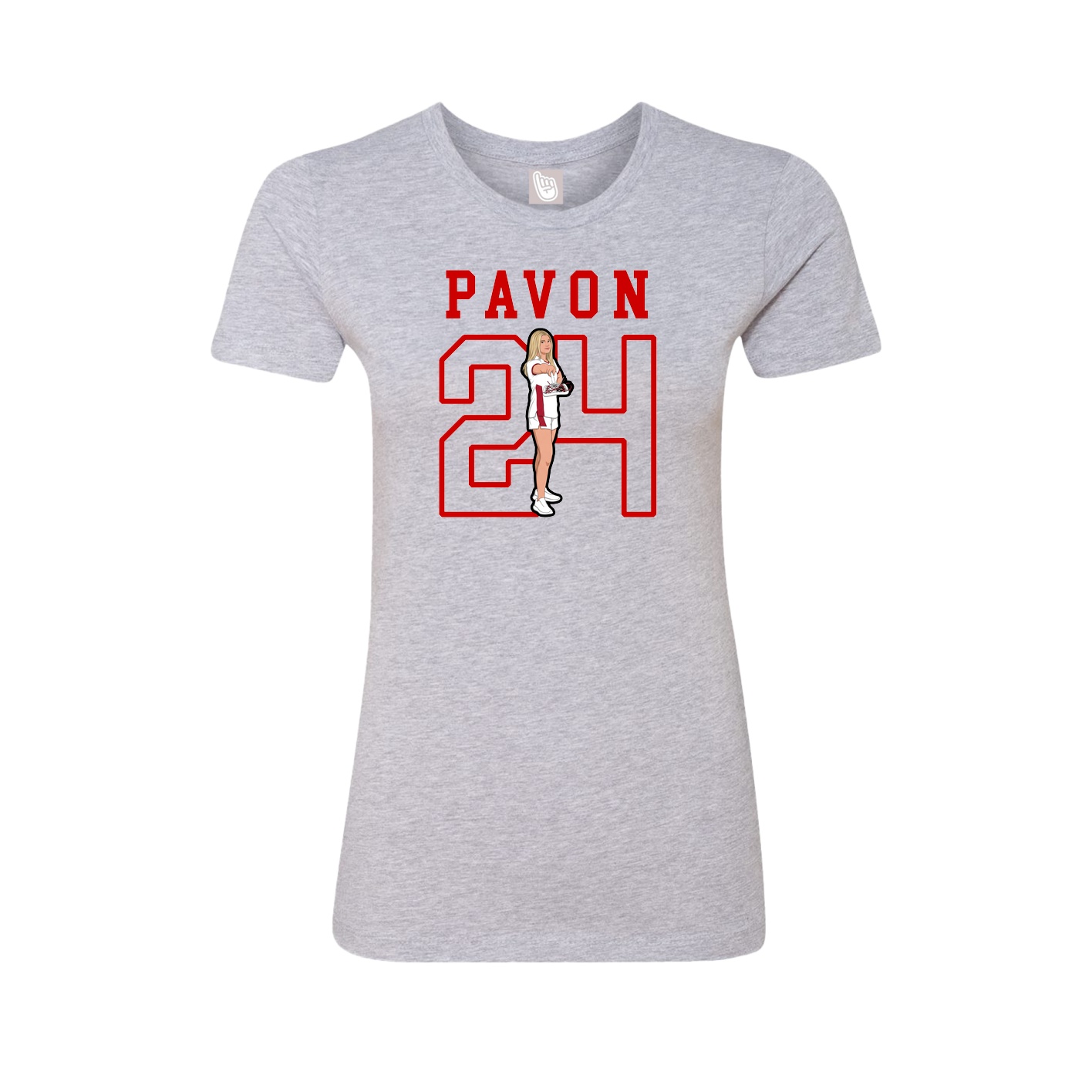 Fitted Women's Tee — Shirsey in Grey