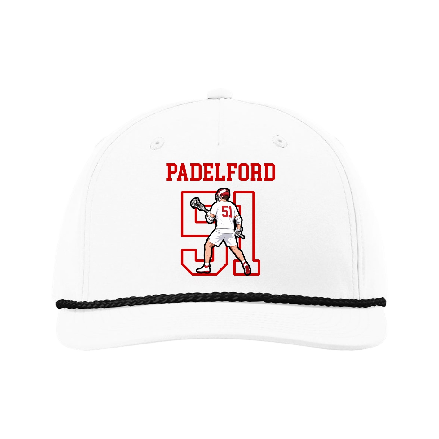 Five-Panel Classic Rope Cap — Shirsey in White