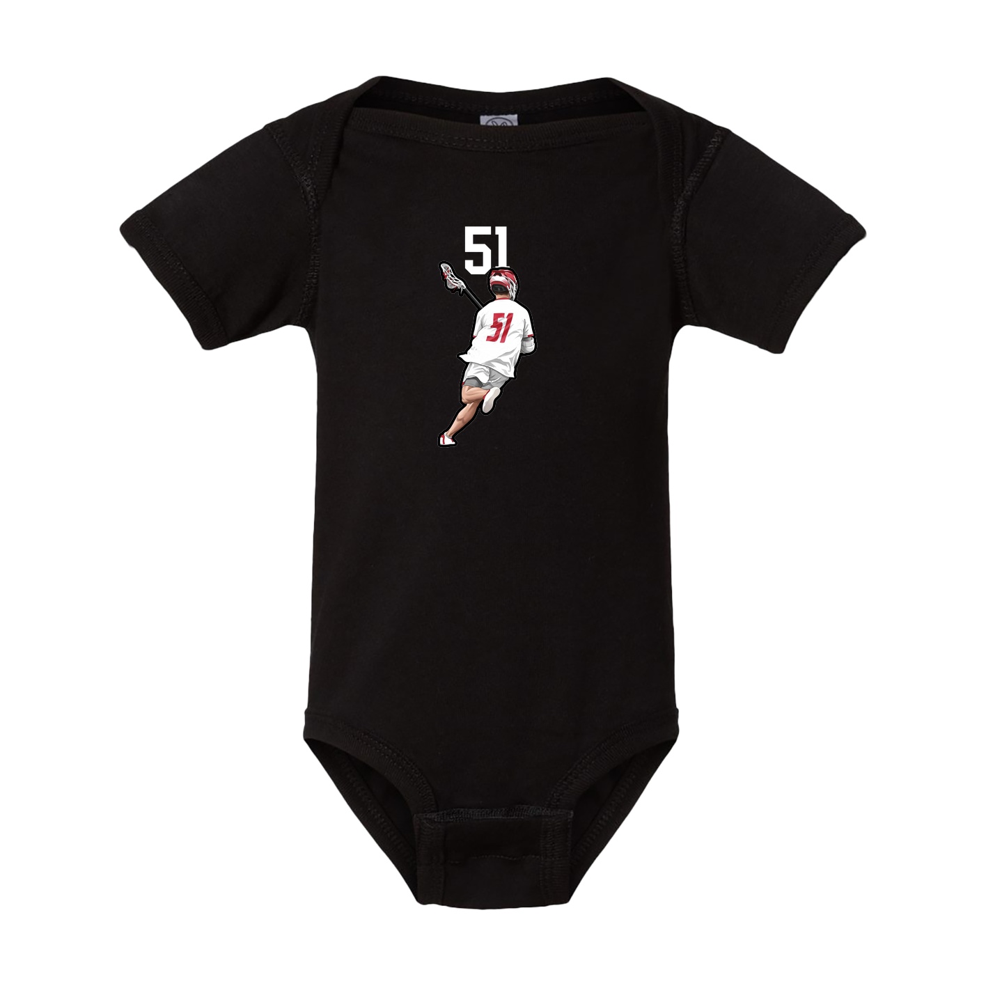 Baby Onesie — Number Top in Black