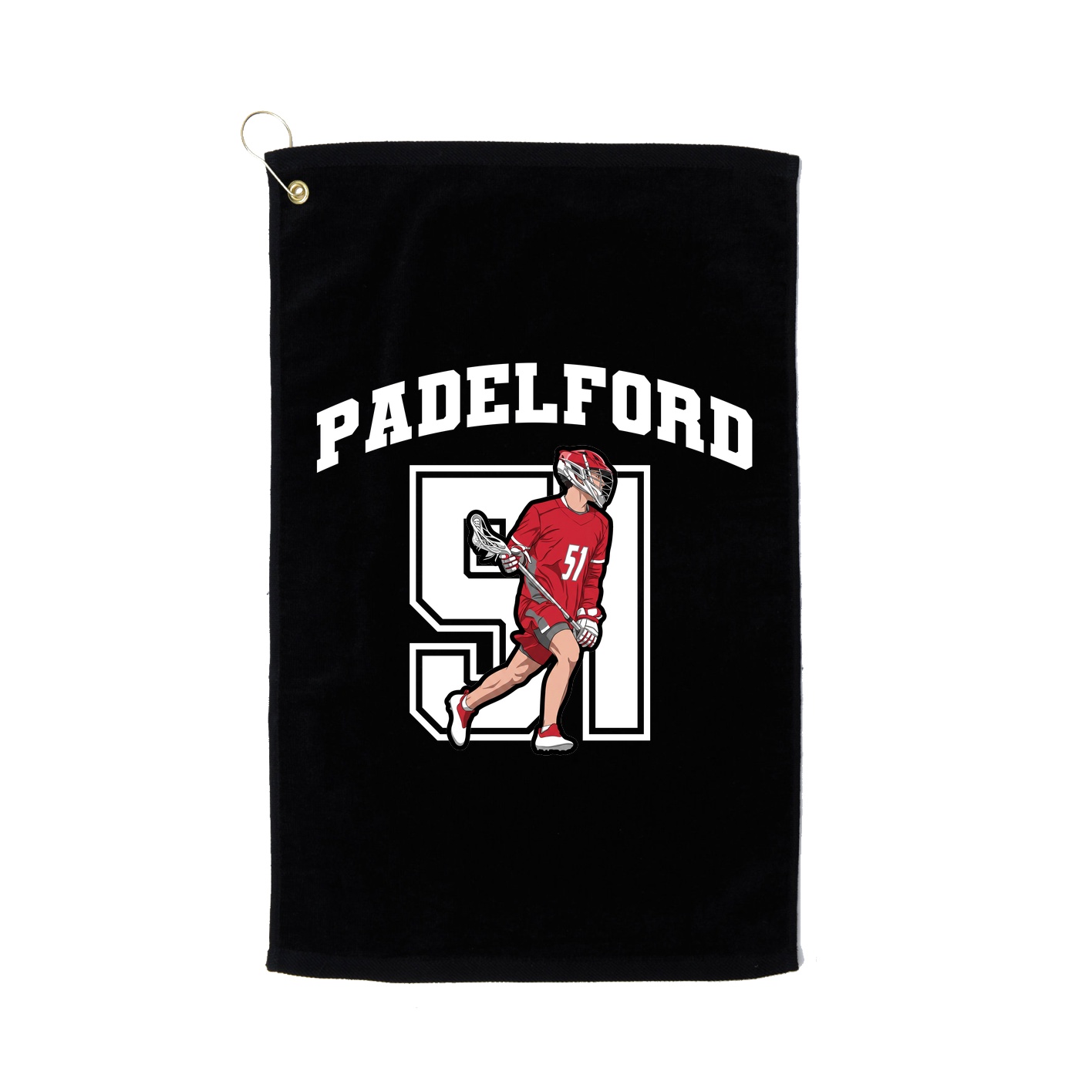 Golf Towel — Number in Black