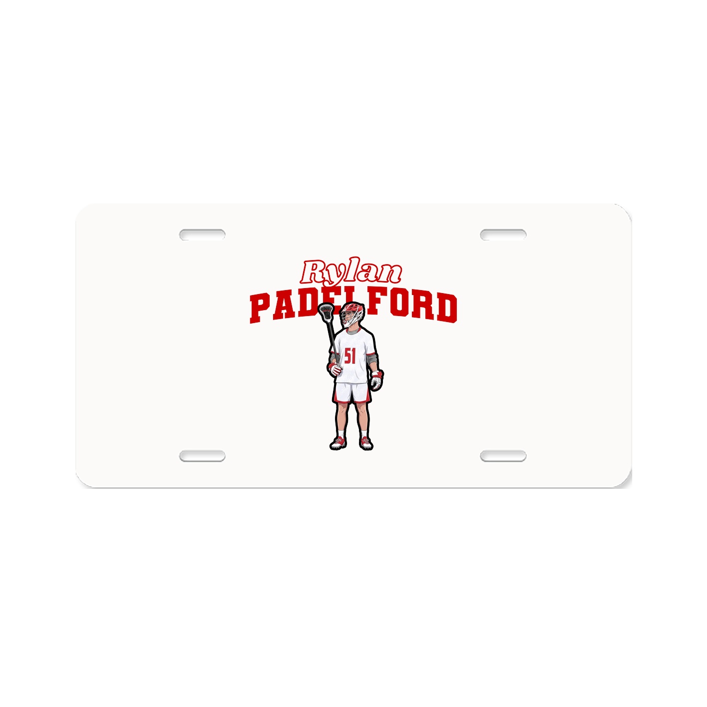License Plate — Name Arch in Classic