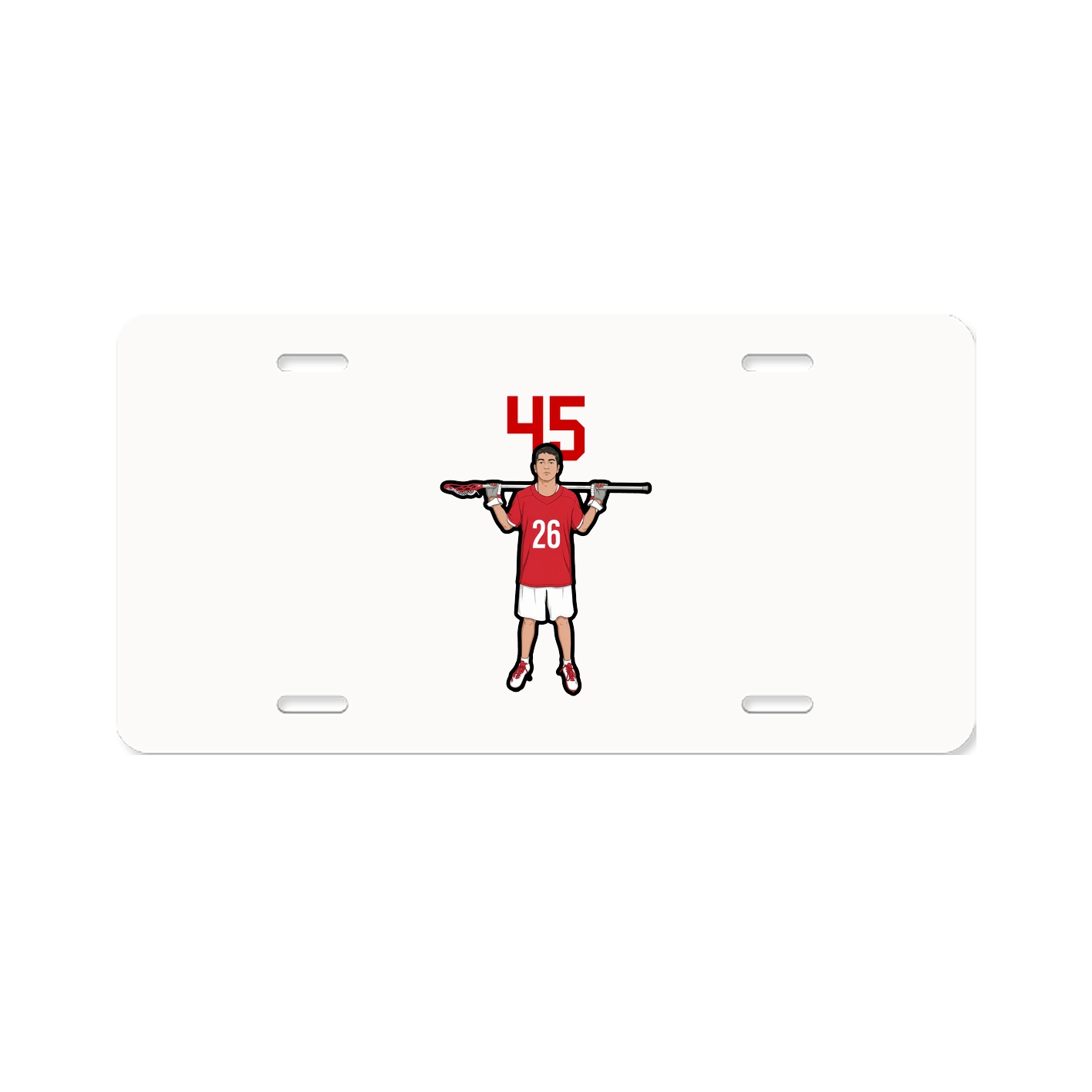 License Plate — Number Top in Classic