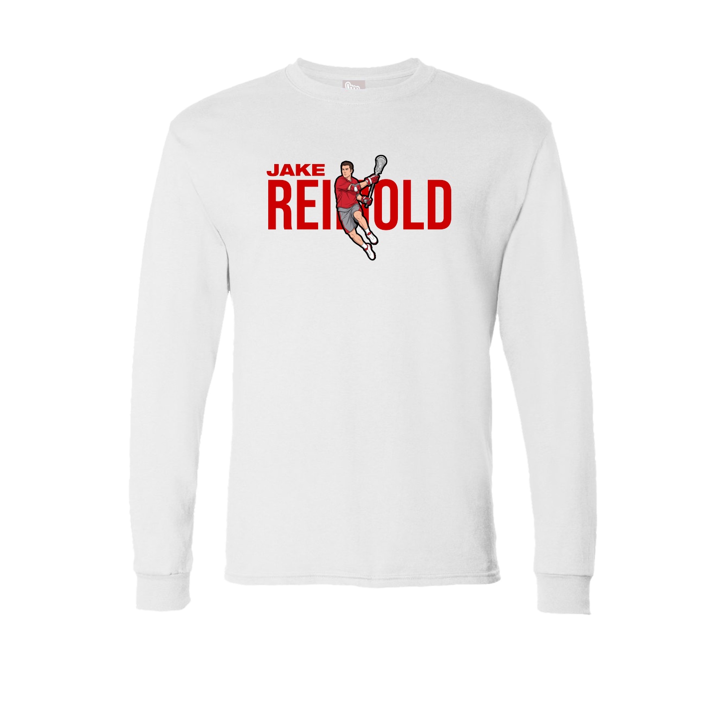 Long Sleeve Tee — Player Name in White