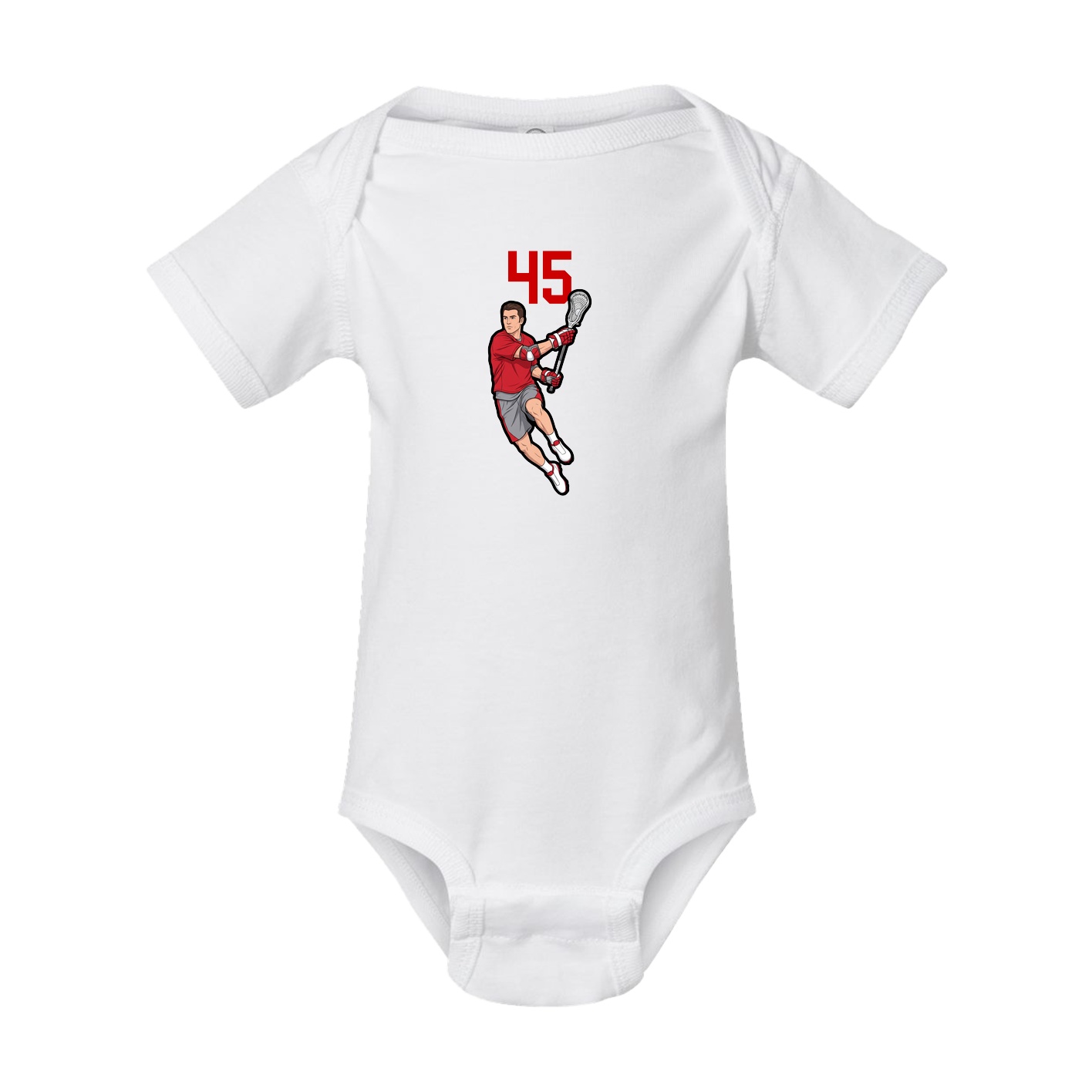 Baby Onesie — Number Top in White